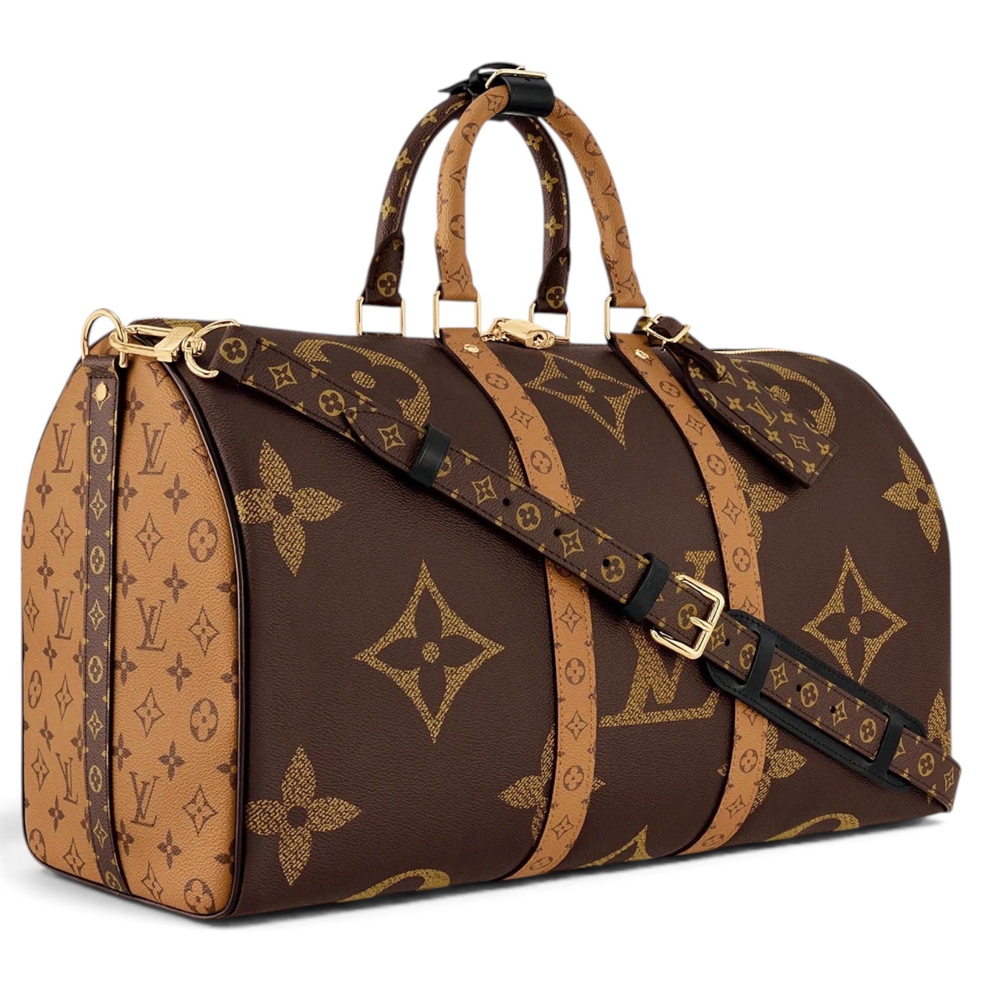 Louis Vuitton Keepall cloth travel bag
