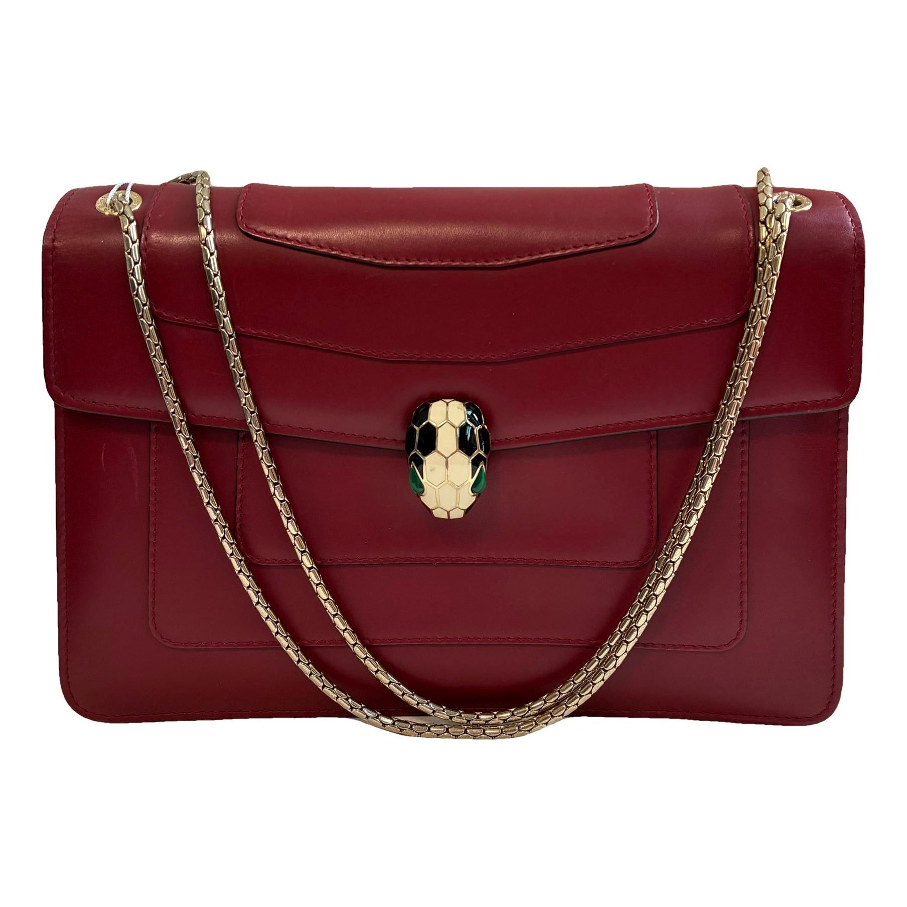 Serpenti leather handbag