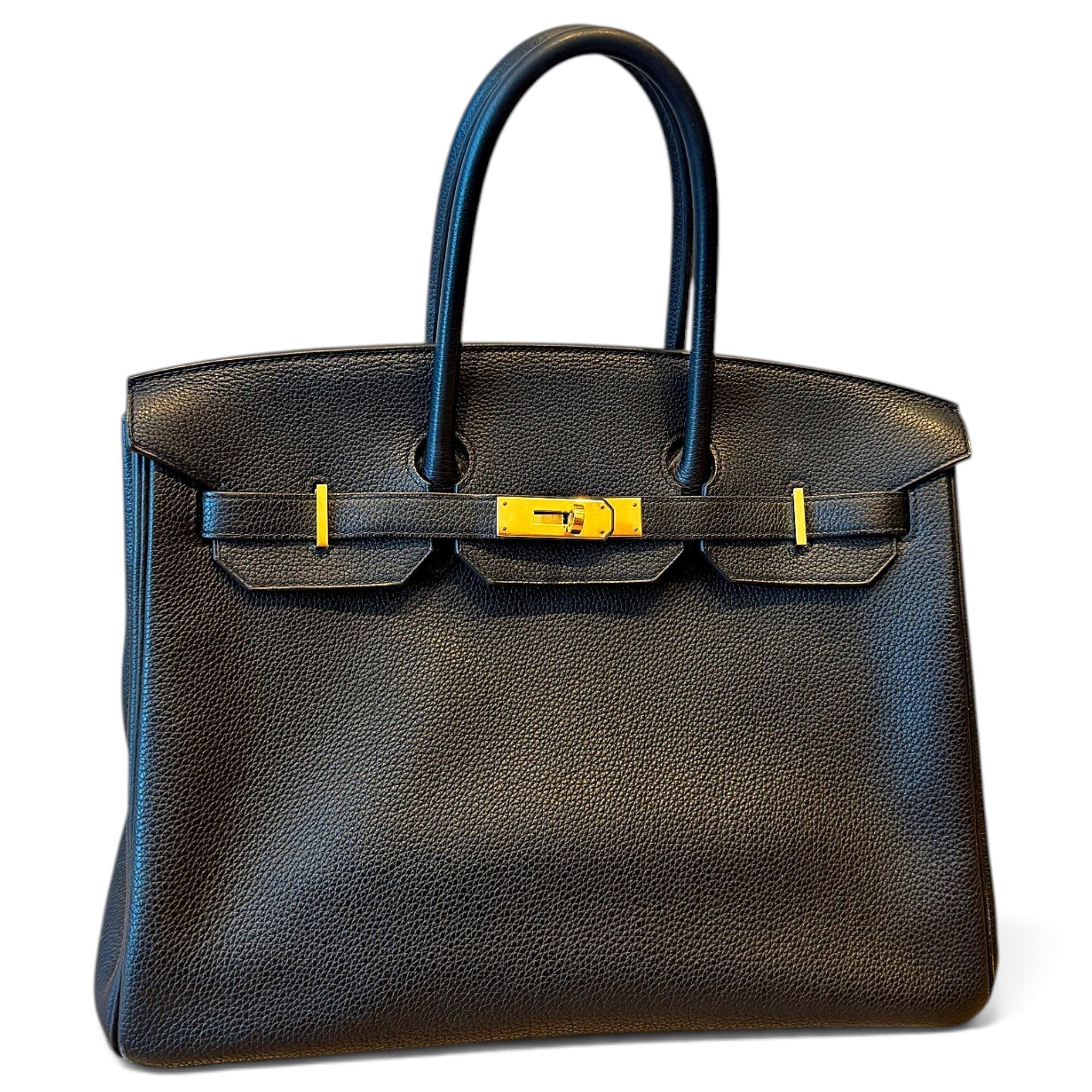 Birkin 35 leather handbag