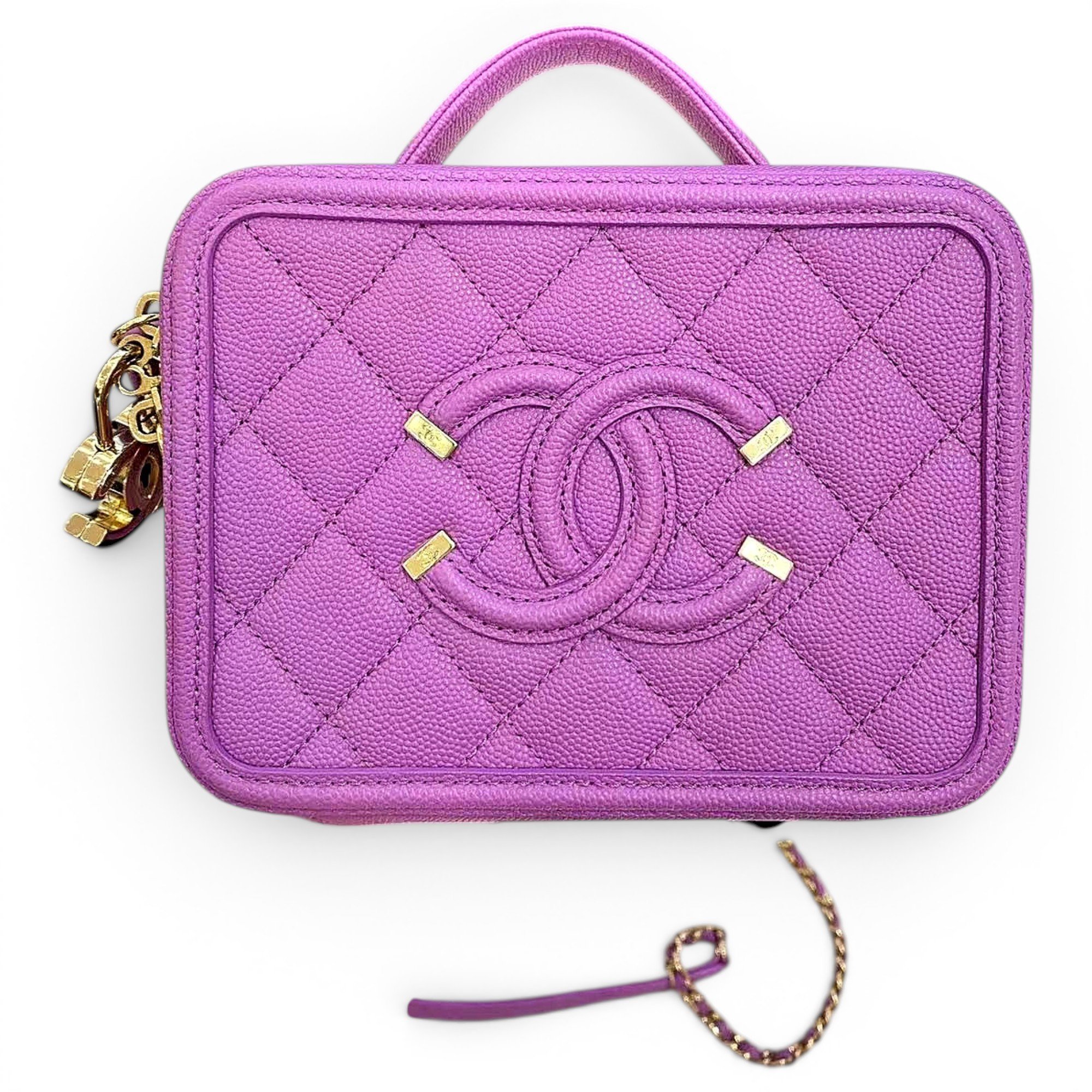 Vanity leather handbag