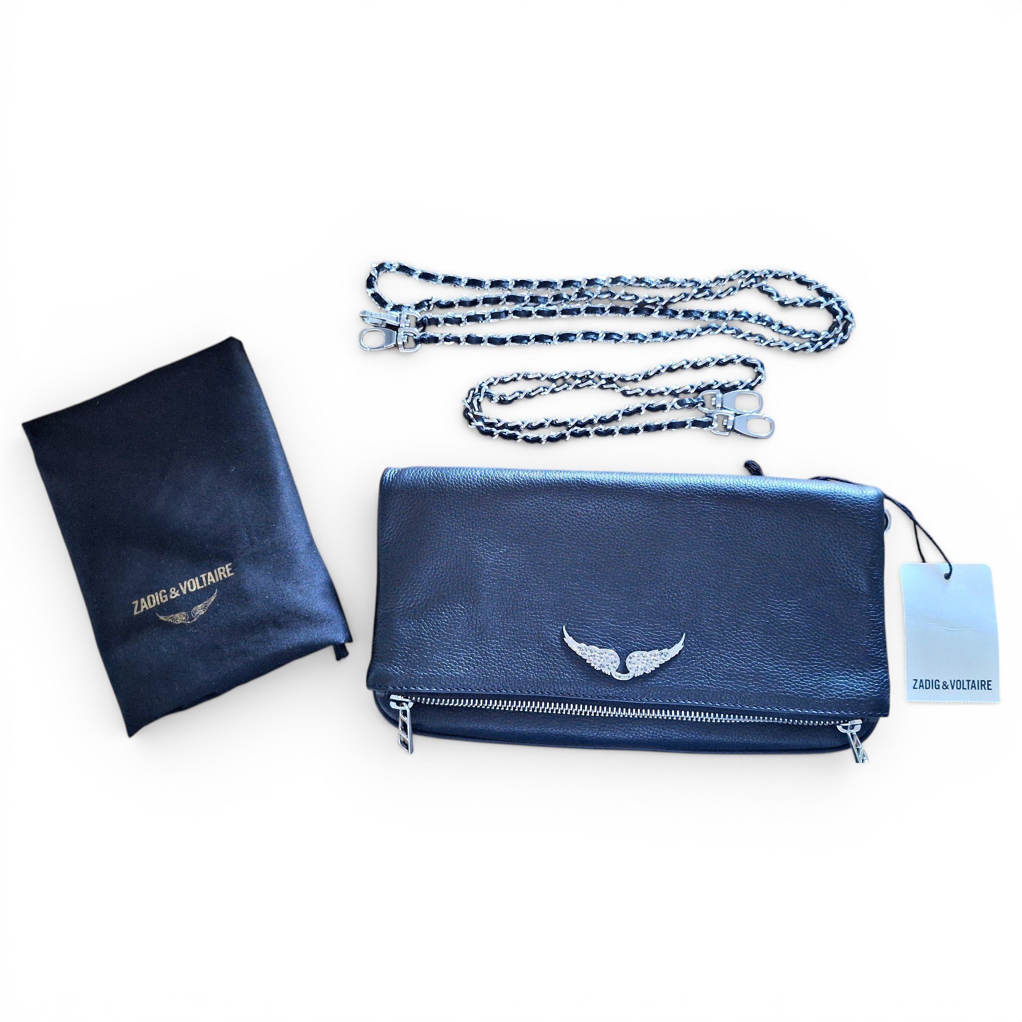 Rock leather crossbody bag