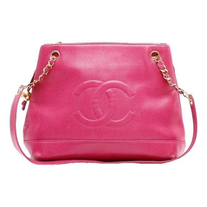 Trendy CC leather tote