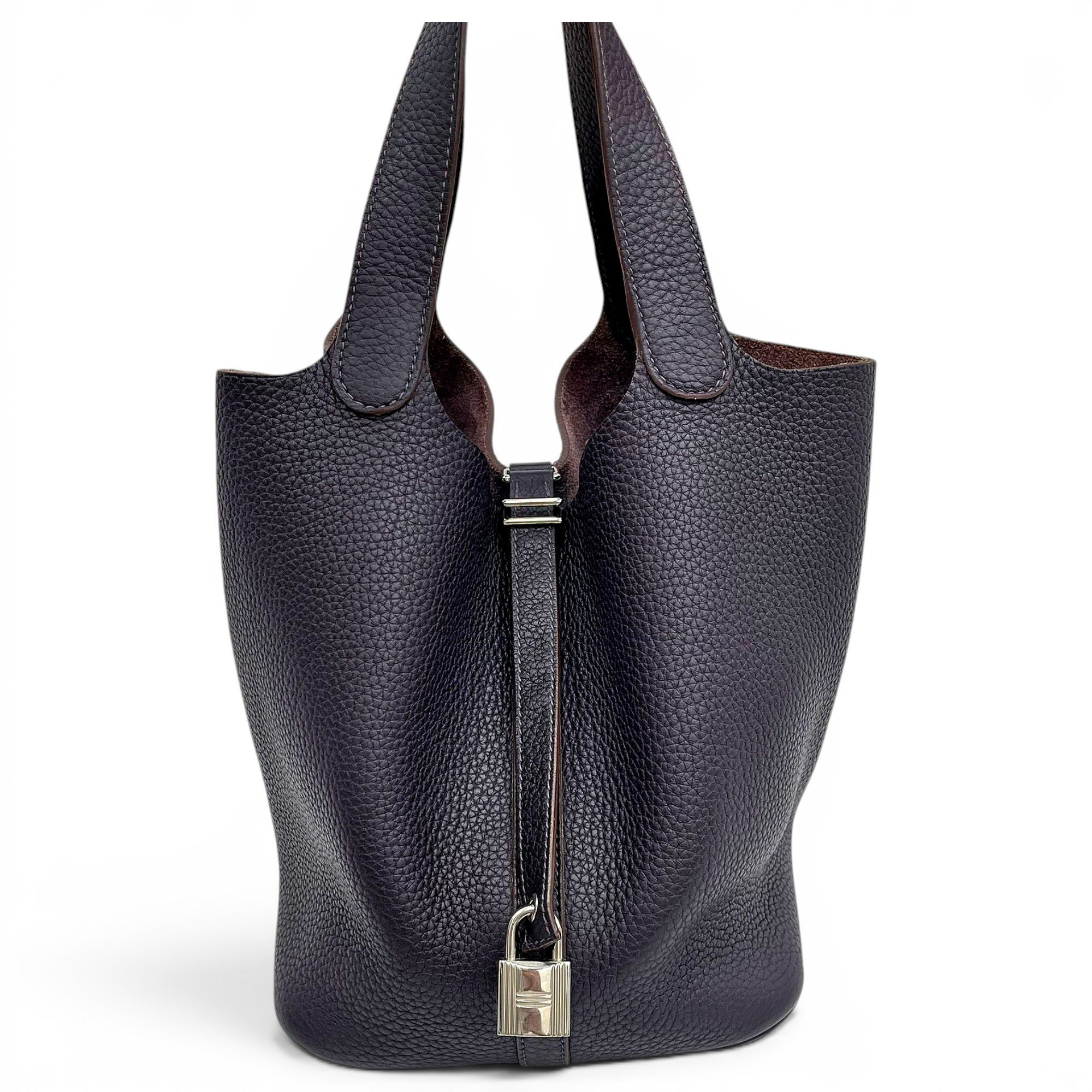 Picotin leather handbag