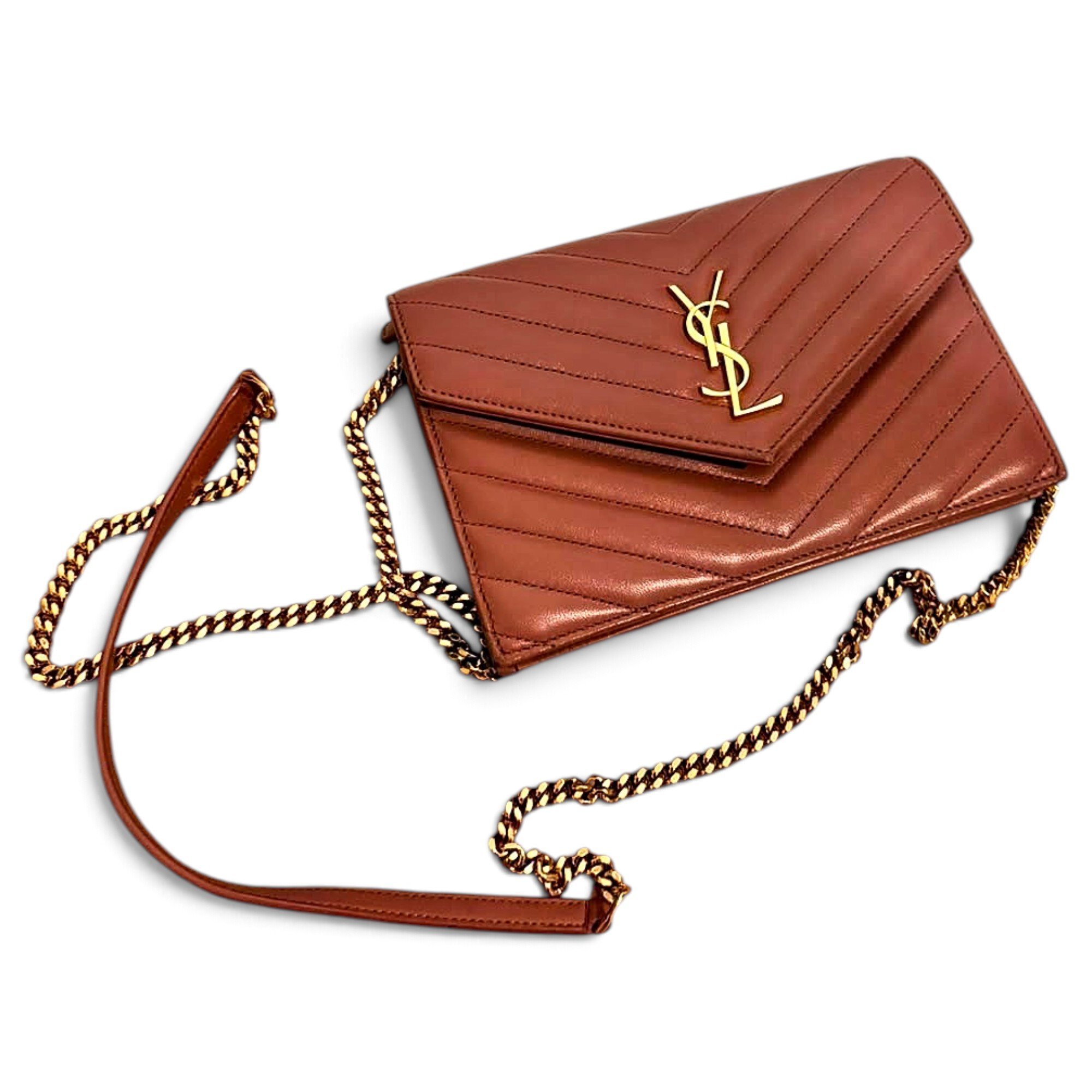Cassandre leather clutch bag