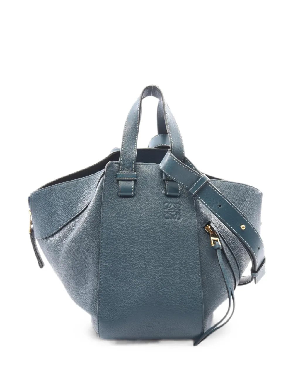 2000s small Hammock leather tote bag