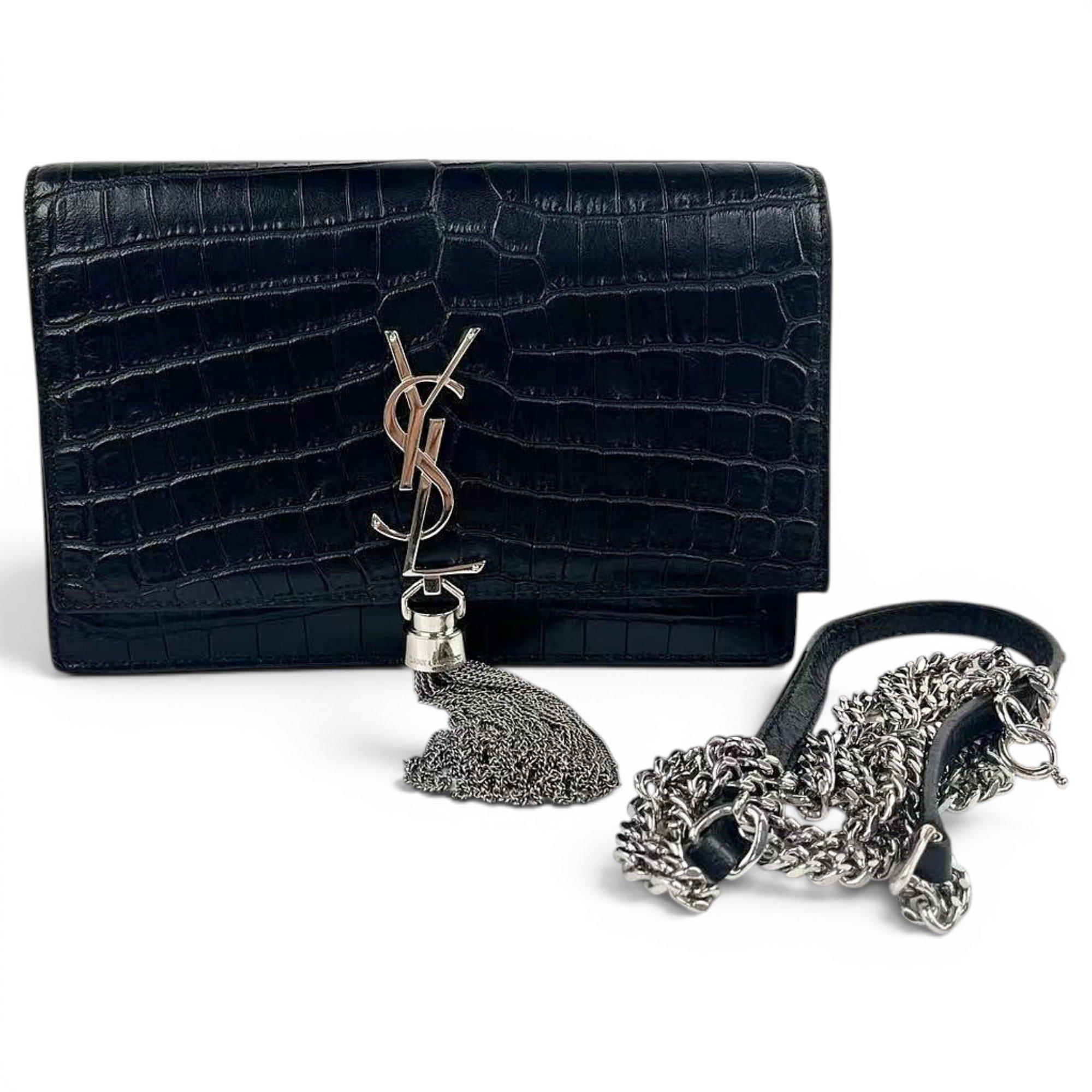 Pompom Kate leather handbag