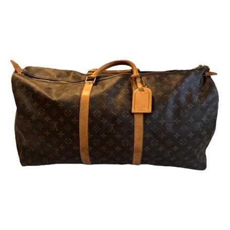 Keepall leather travel bag
