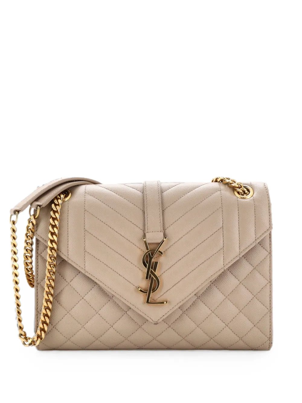 Classic Monogram Envelope Satchel Mixed Matelasse Leather Medium shoulder bag