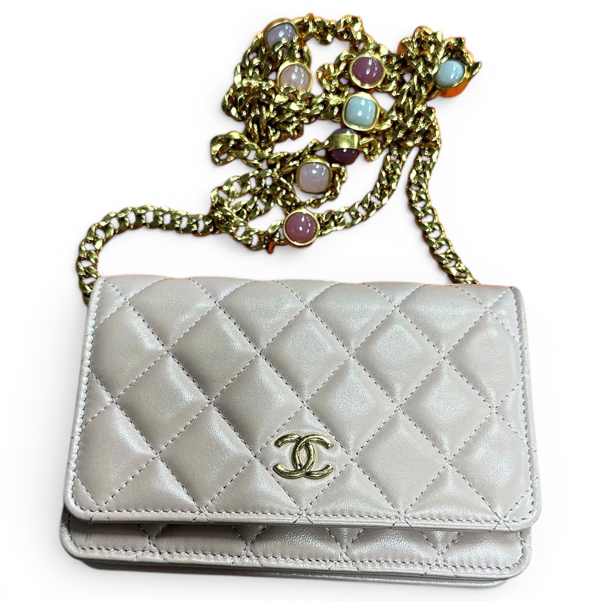 Wallet On Chain Timeless/Classique leather crossbody bag