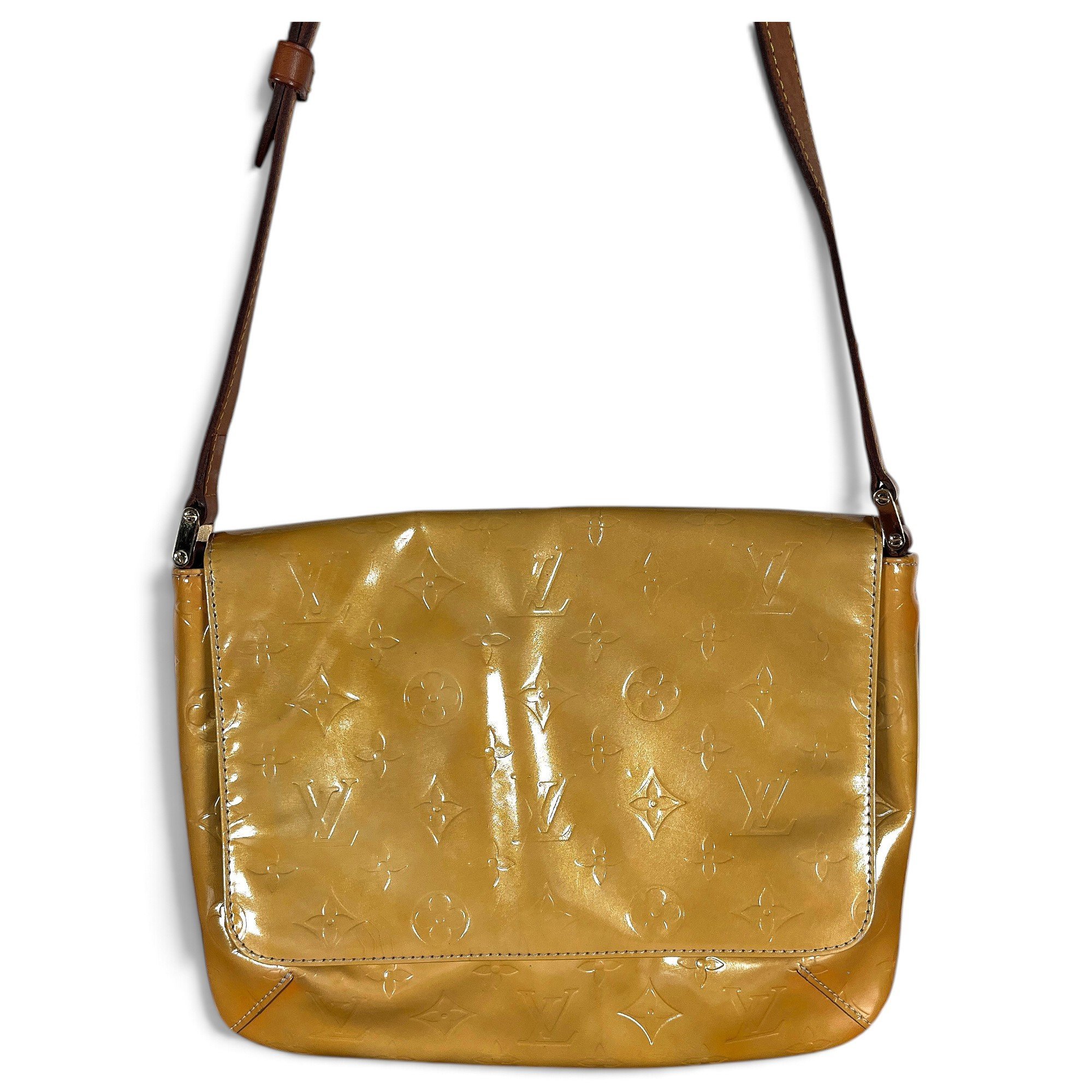 Thompson patent leather crossbody bag