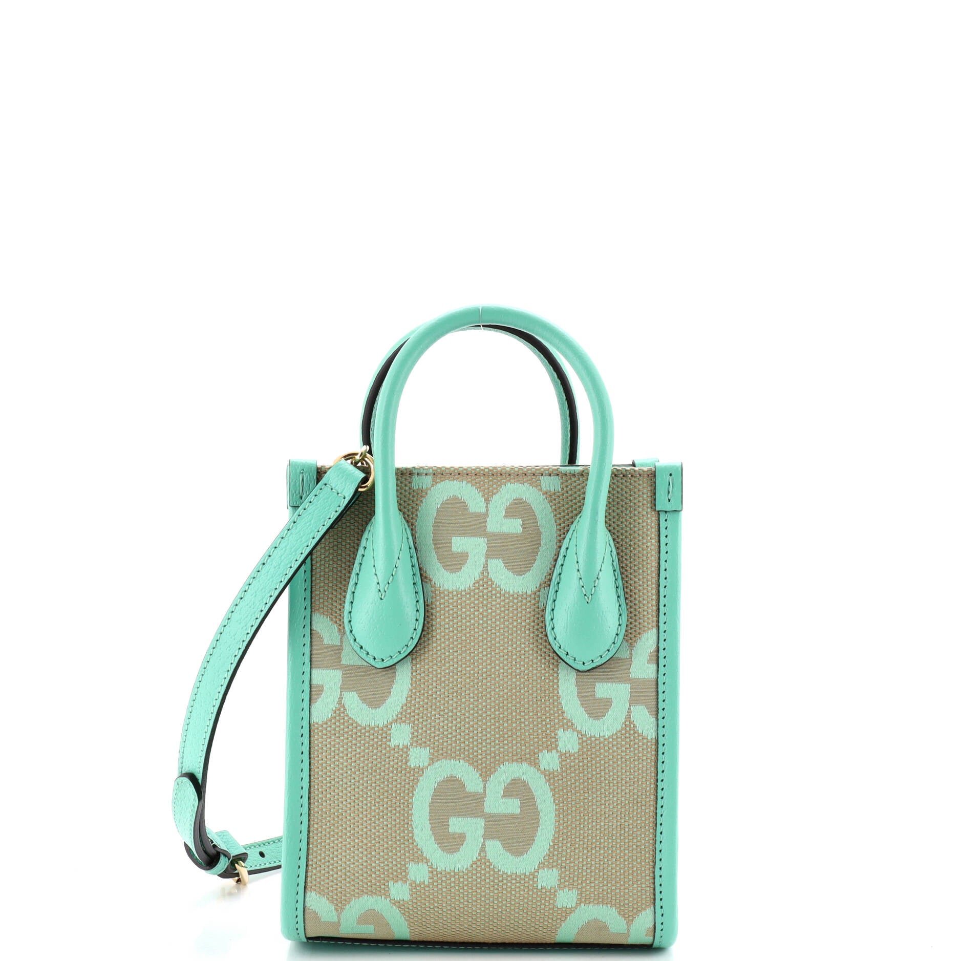 Vertical Tote Jumbo GG Canvas Mini