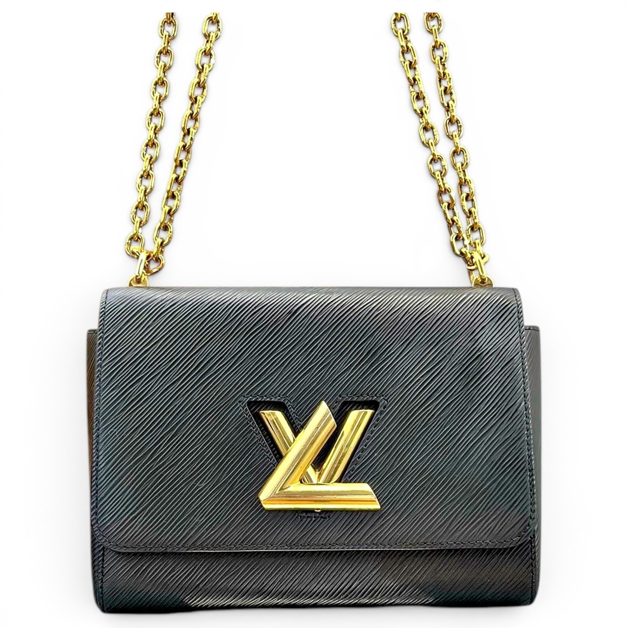Twist leather handbag