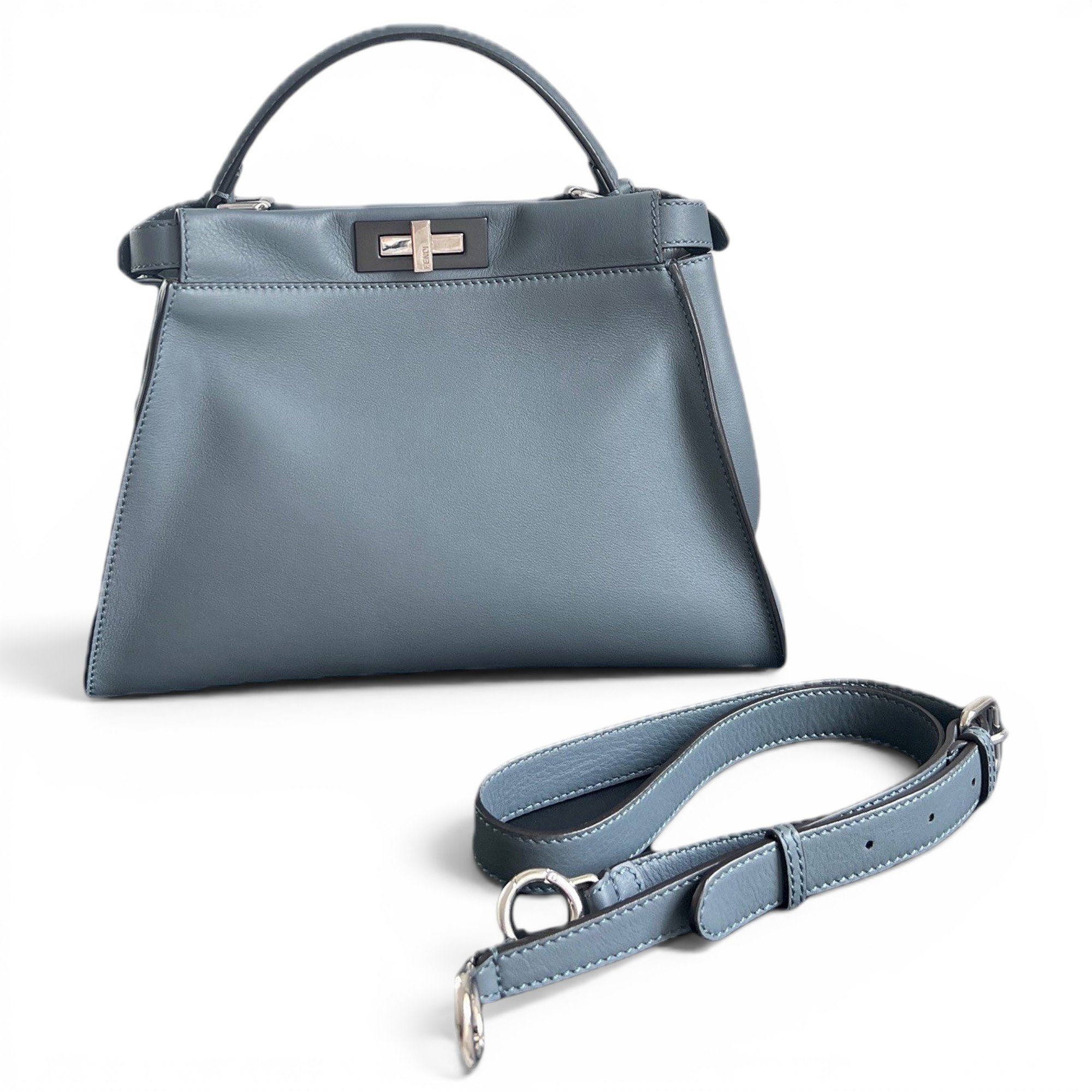 Peekaboo leather handbag