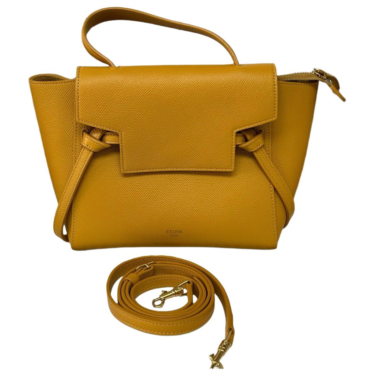 Belt leather handbag