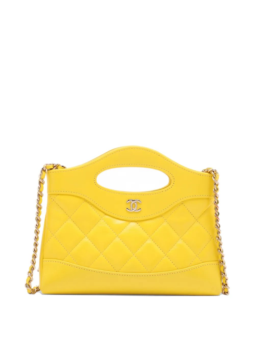 2021-2026 Nano Shiny Calfskin 31 Shopping Bag satchel