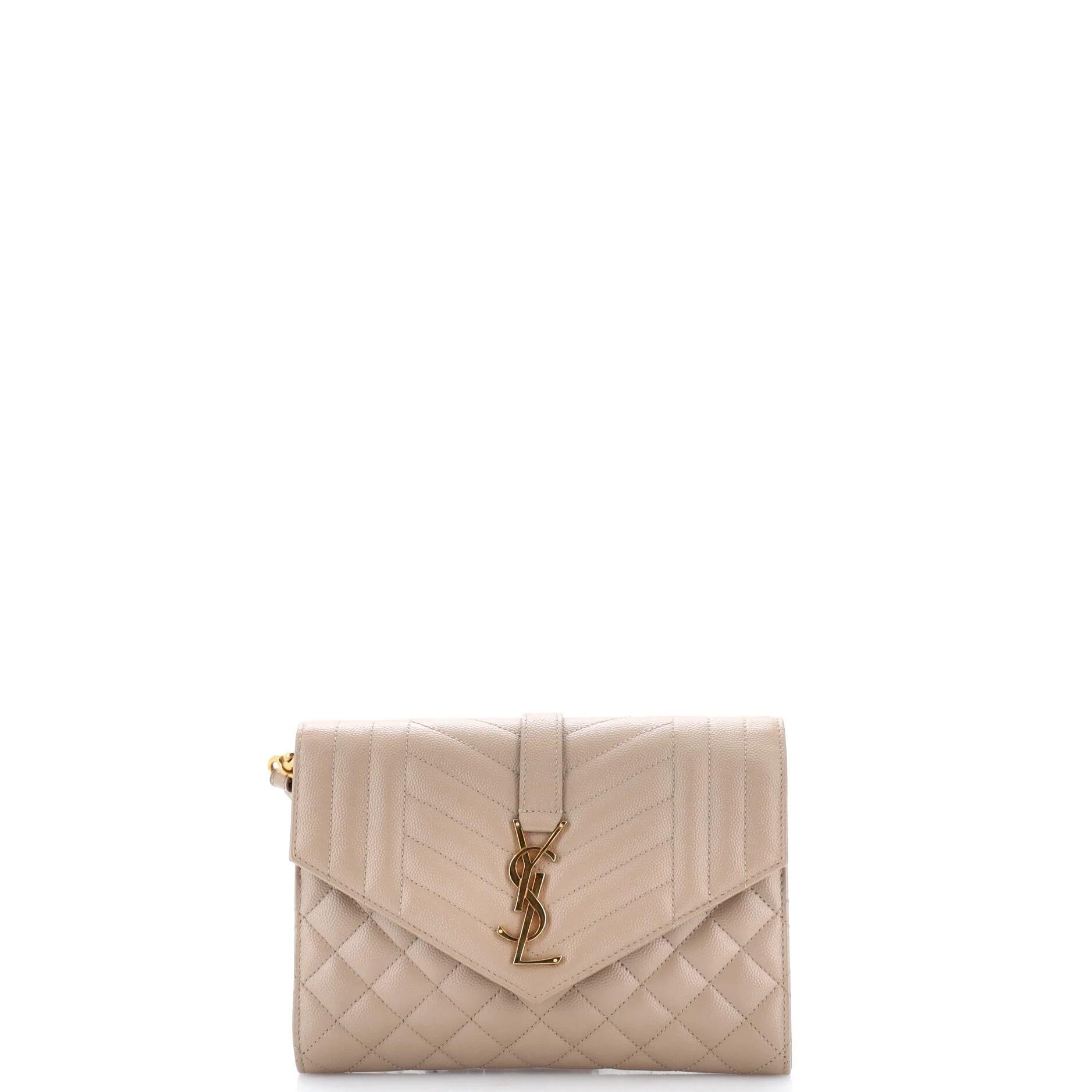 Leather clutch bag