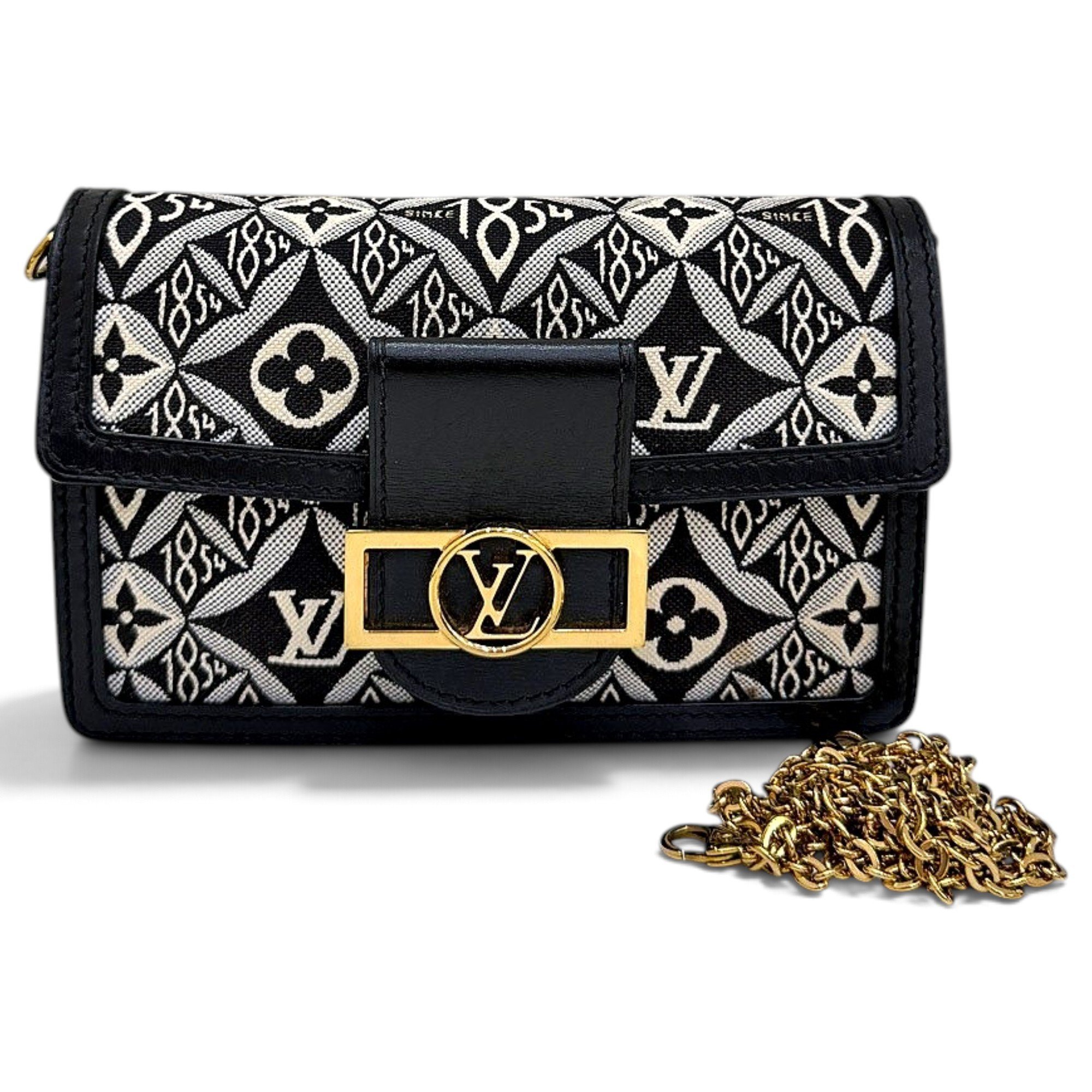 Dauphine leather crossbody bag