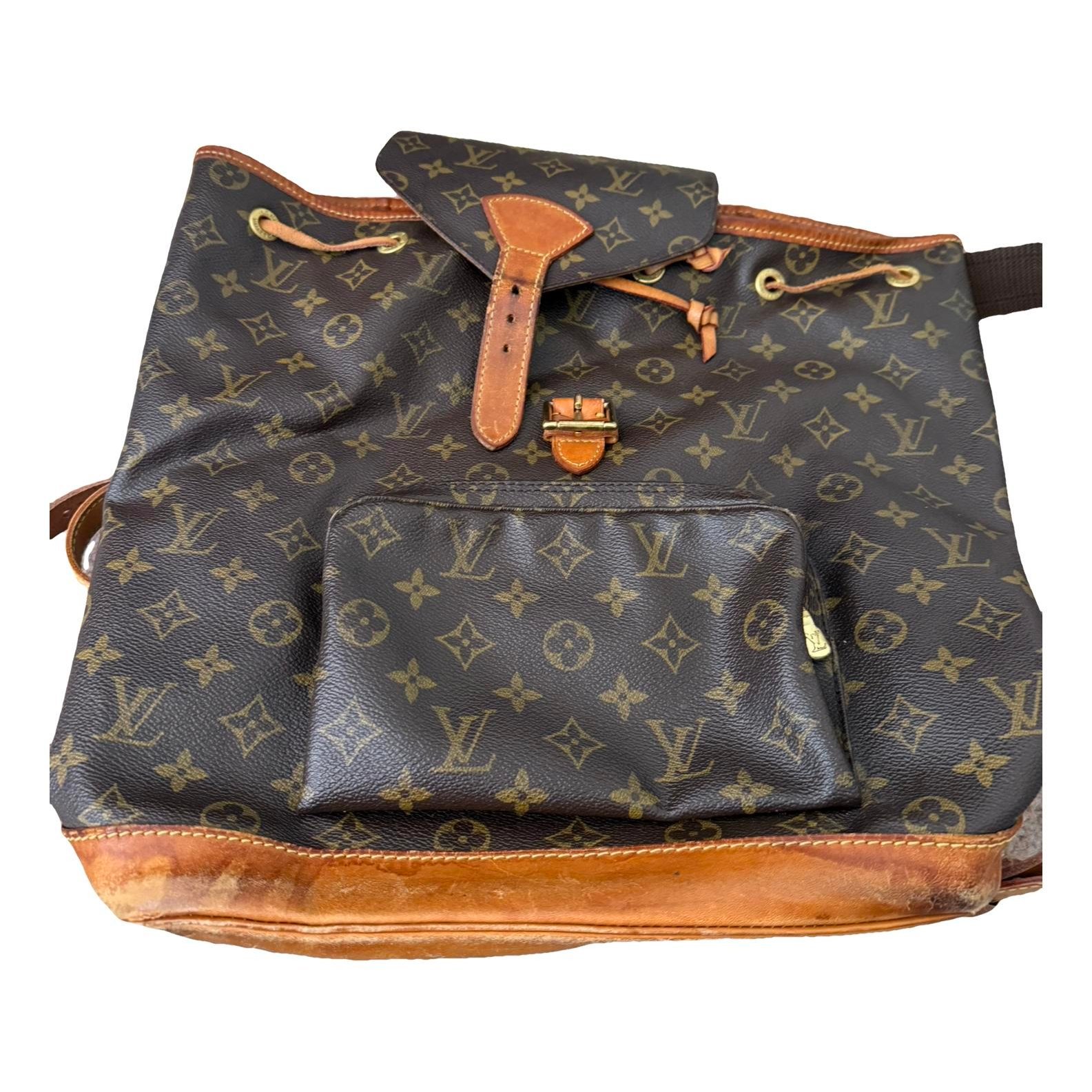 Louis Vuitton Montsouris Vintage leather backpack