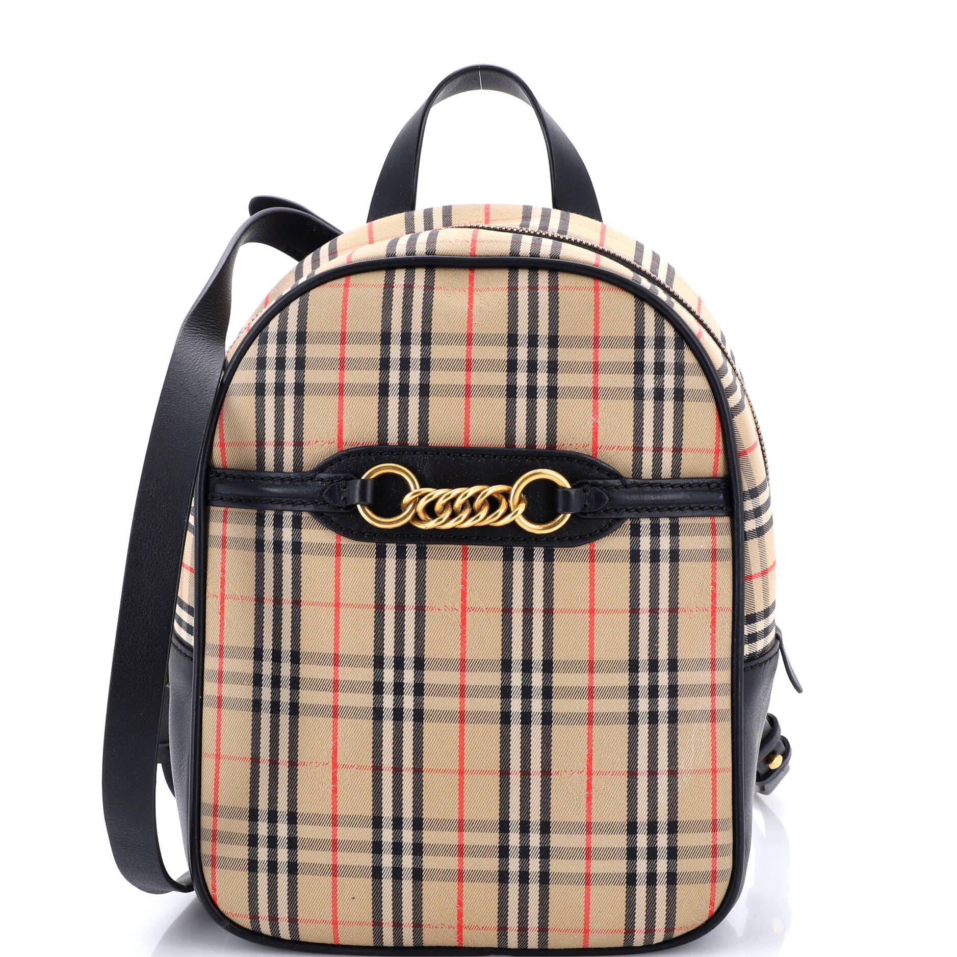 Burberry Link Backpack 1983 Knight Check Canvas Medium