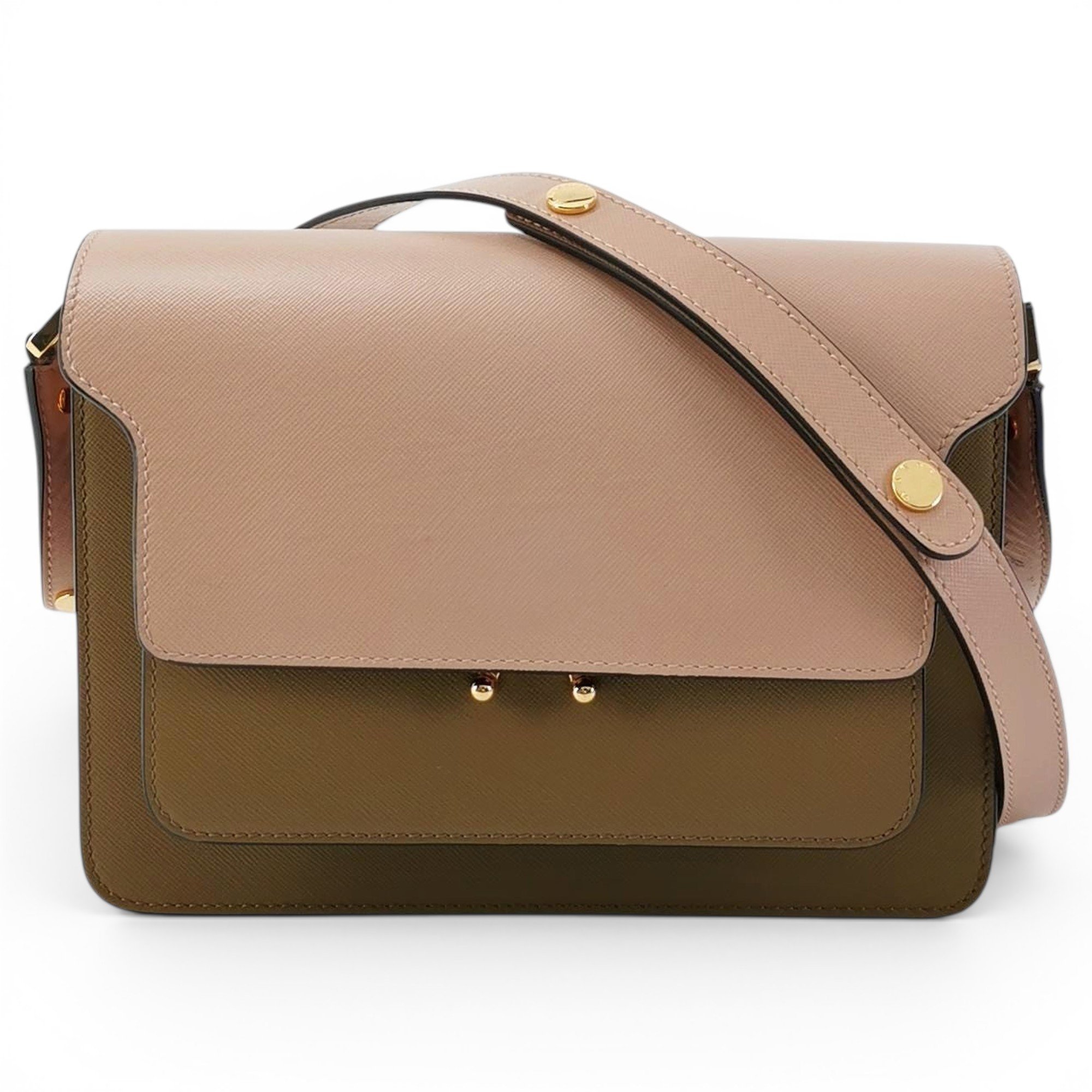 Trunk leather handbag
