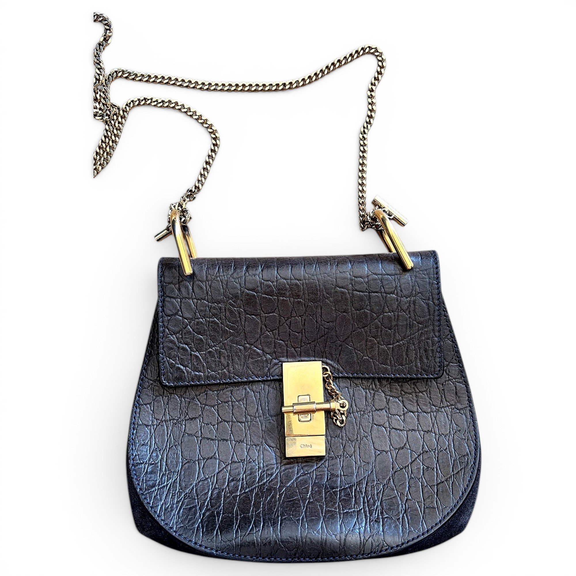Drew leather crossbody bag