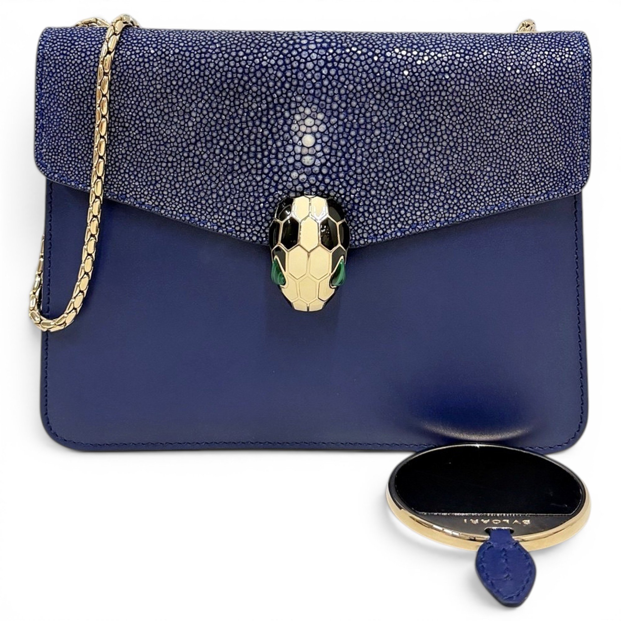 Serpenti leather handbag