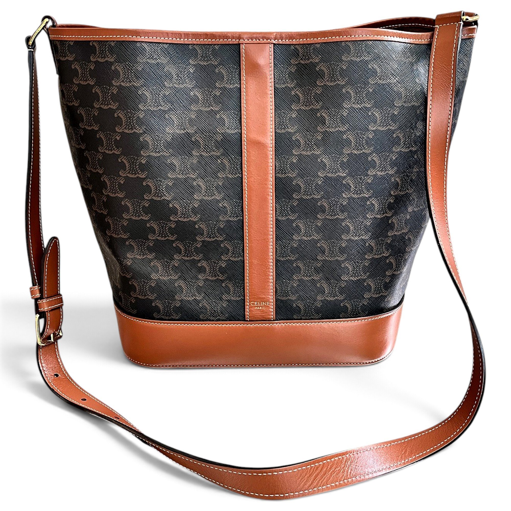 Celine SAC SEAU leather handbag