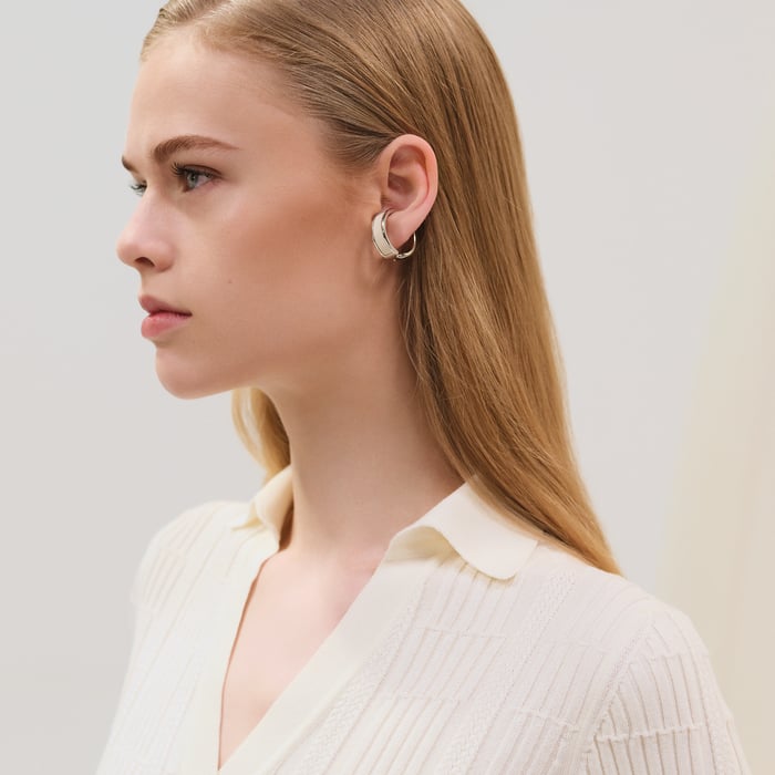 Blanc Cassé "Coaching" Short-sleeve Sweater