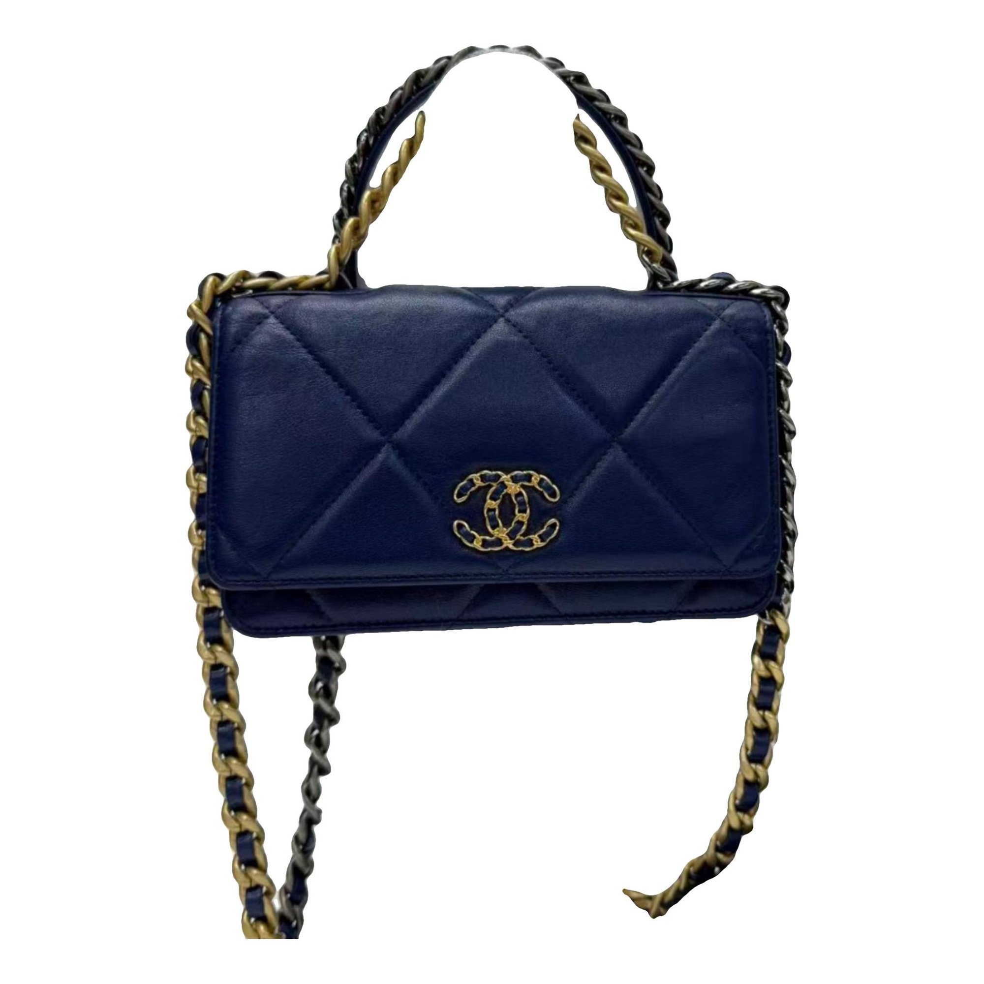 Wallet On Chain Chanel 19 leather handbag