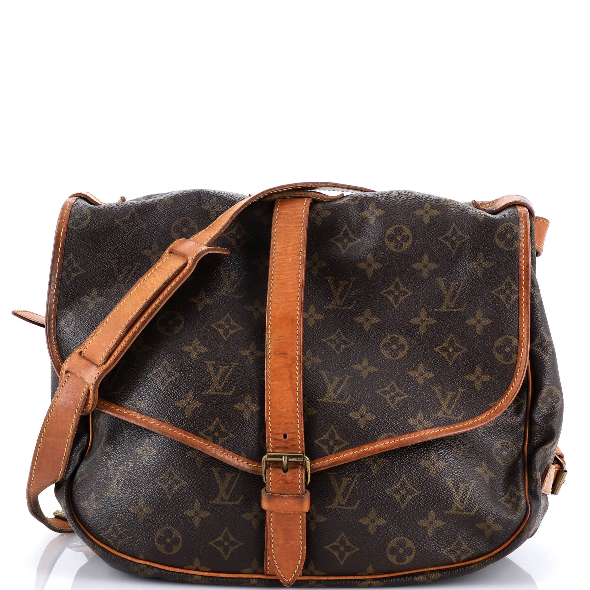 Louis Vuitton Saumur Handbag Monogram Canvas 43