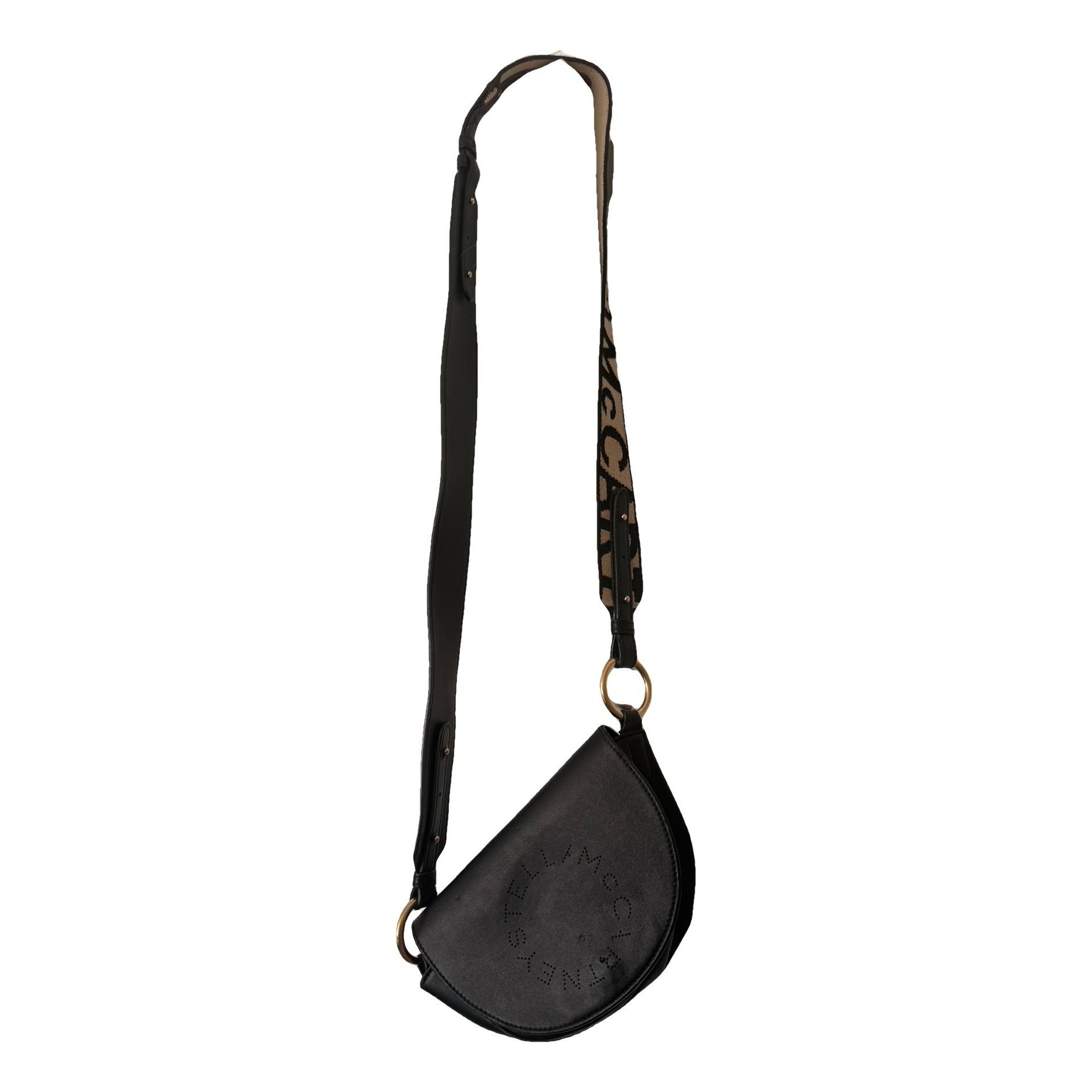 Logo vegan leather crossbody bag