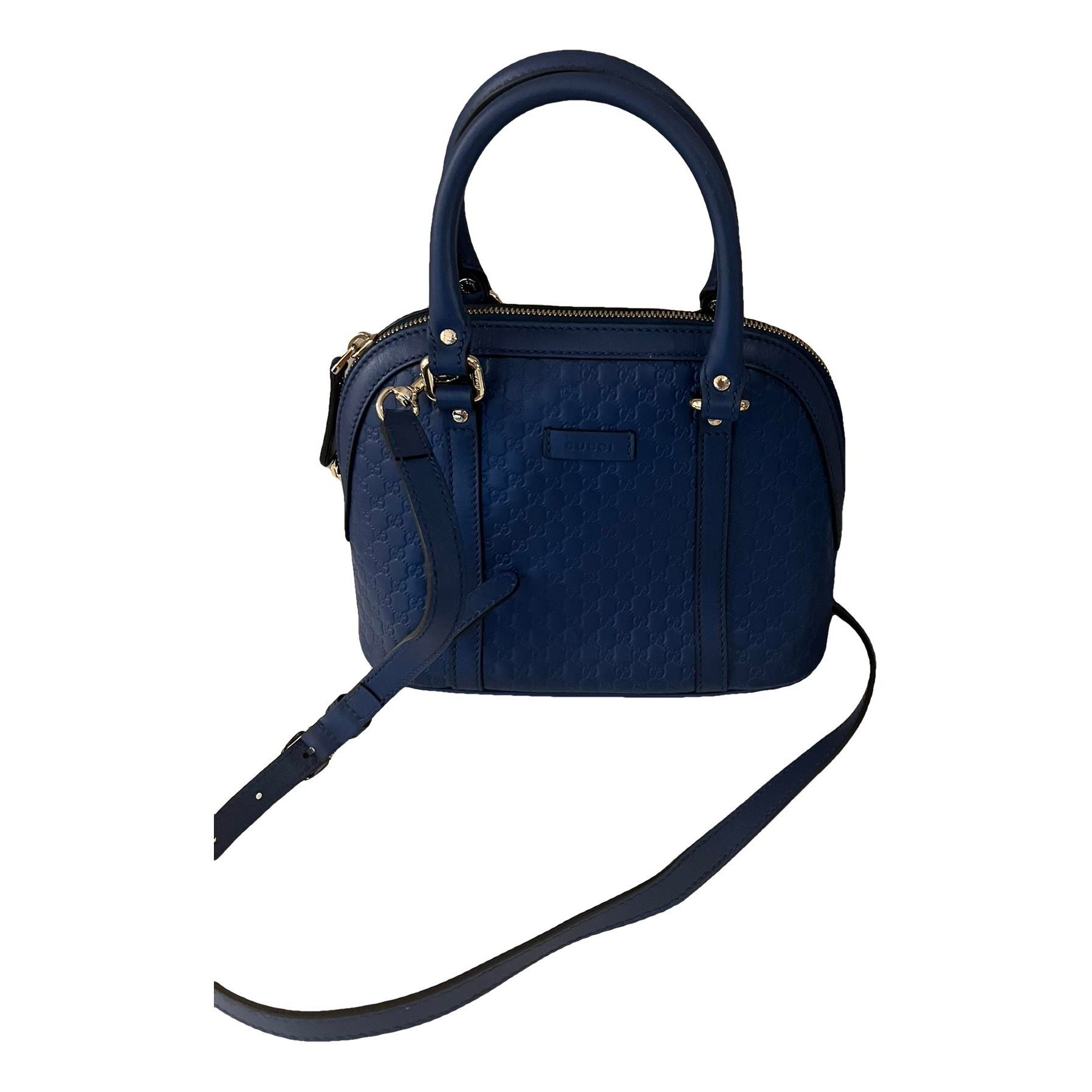 Dôme leather crossbody bag