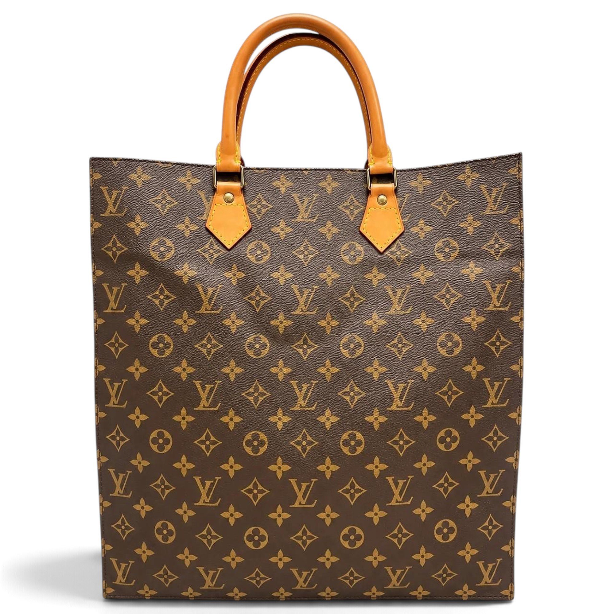 Plat leather handbag