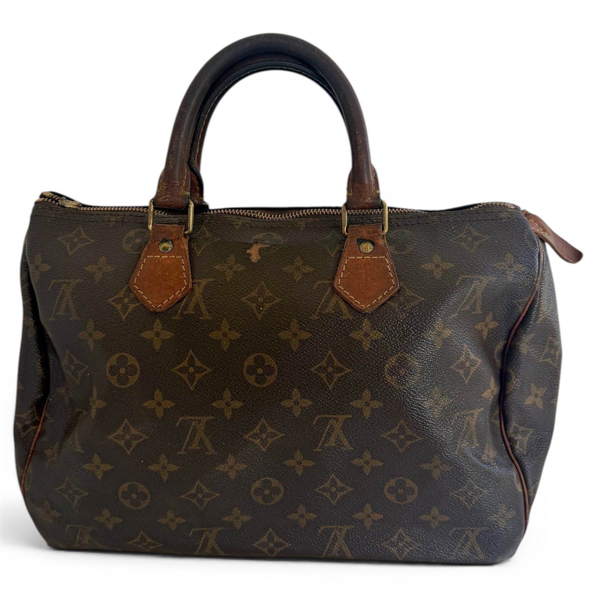 Speedy leather handbag