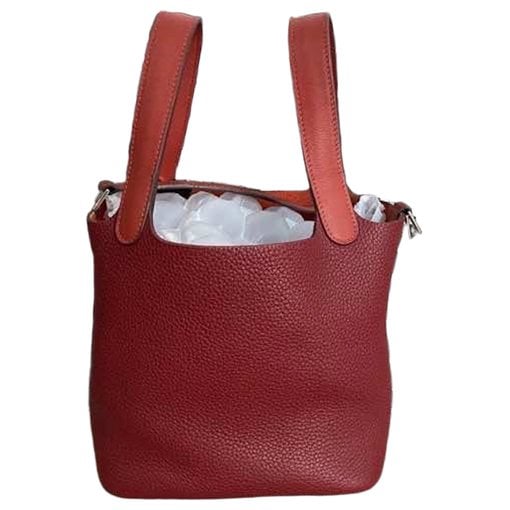 Picotin leather handbag