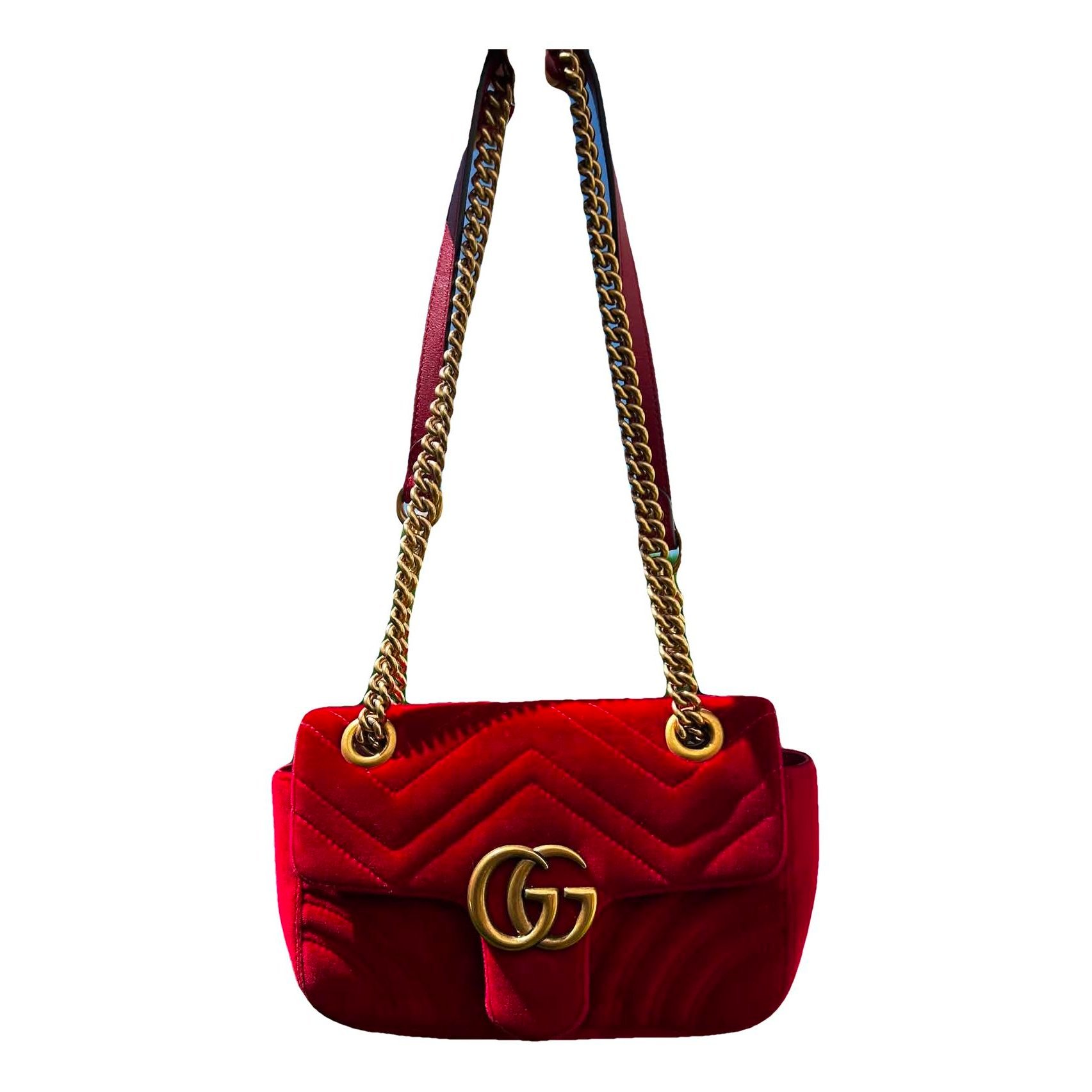 Marmont velvet crossbody bag