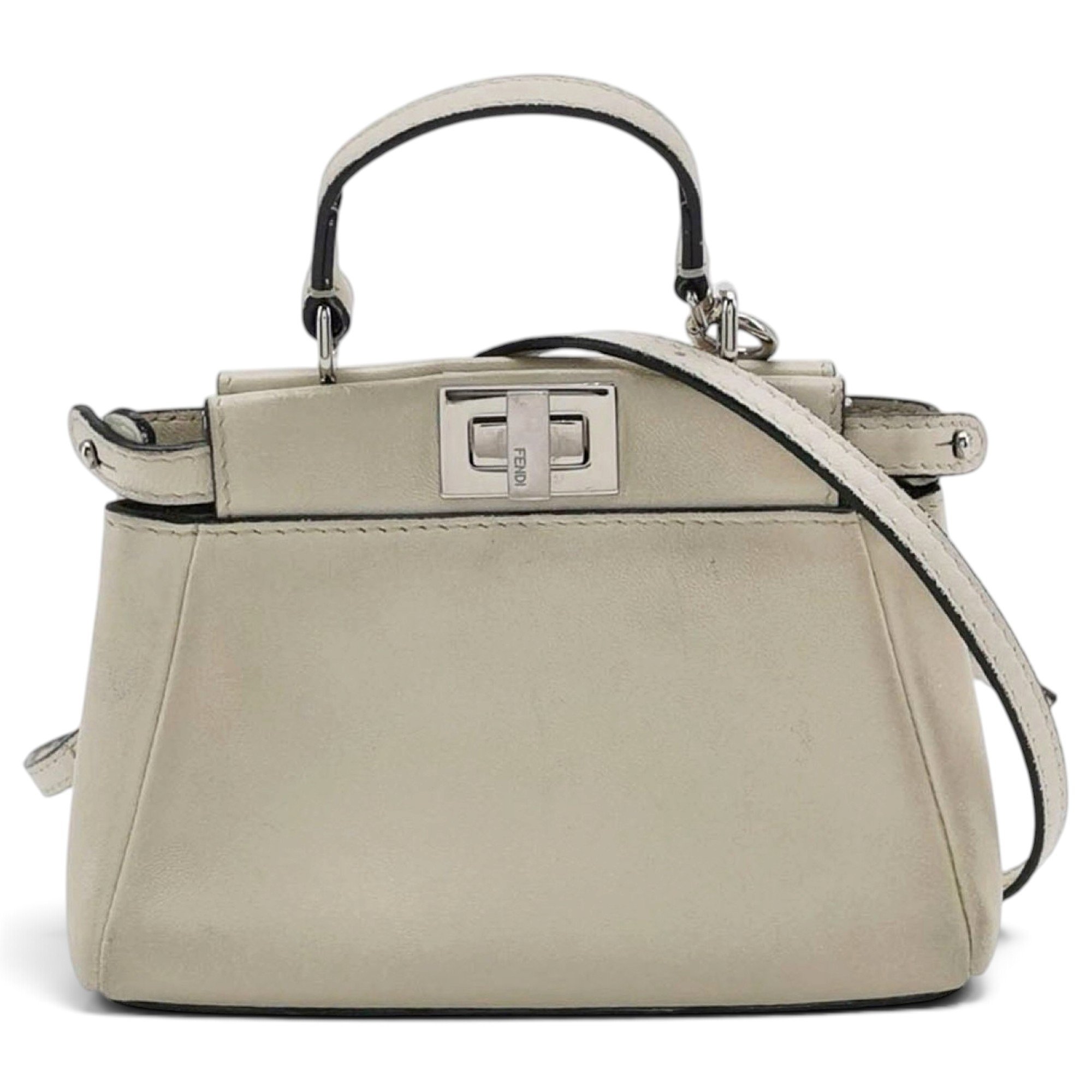 Peekaboo leather handbag
