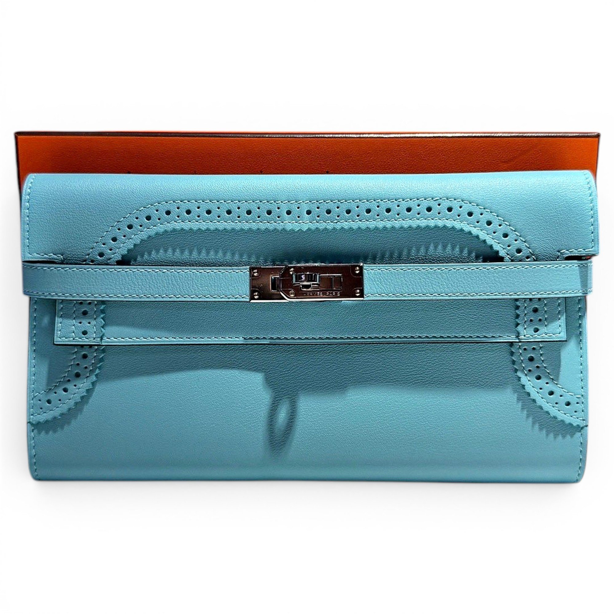 Kelly to go leather clutch bag