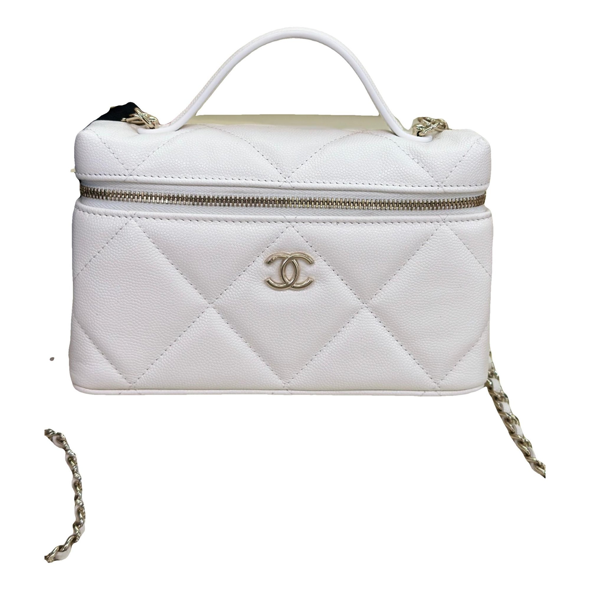 Vanity leather handbag