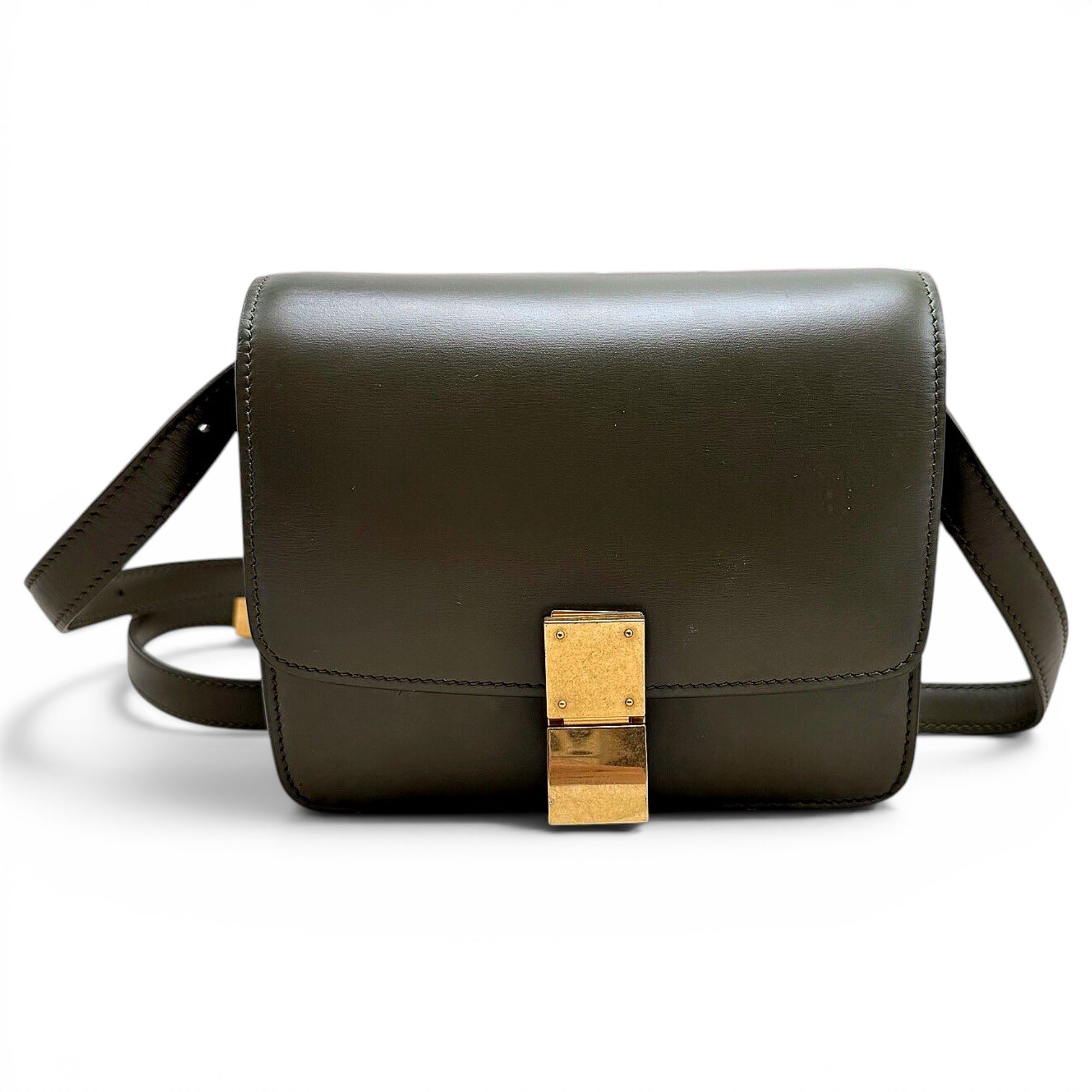 Classic leather crossbody bag