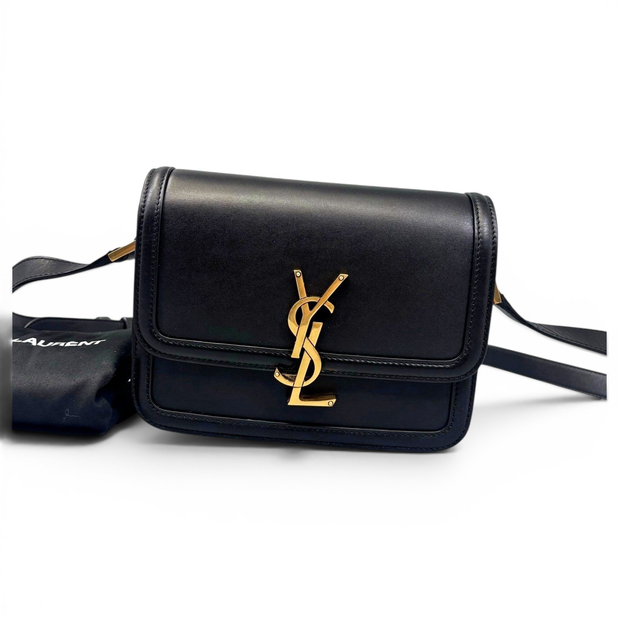 Solférino leather handbag