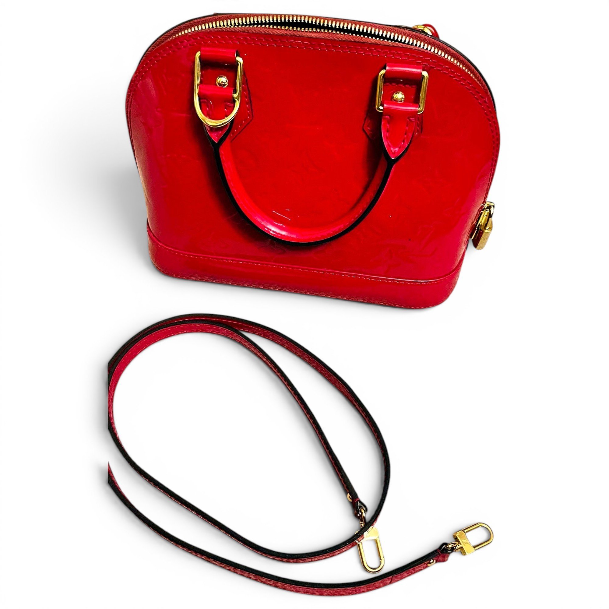 Alma BB patent leather handbag