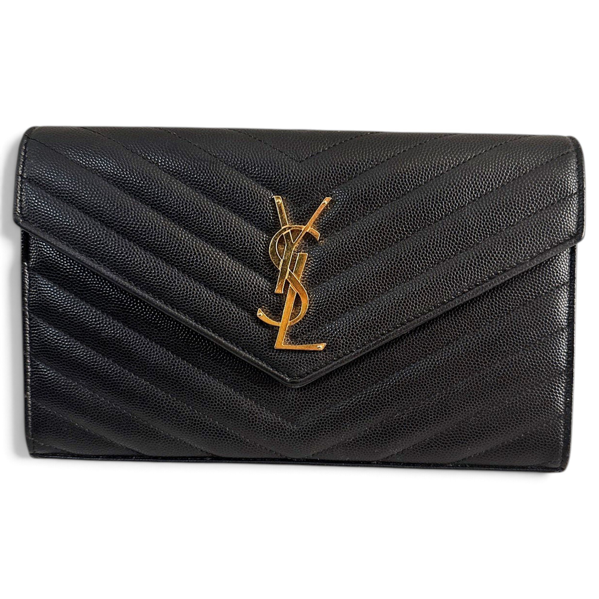 Cassandre leather clutch bag