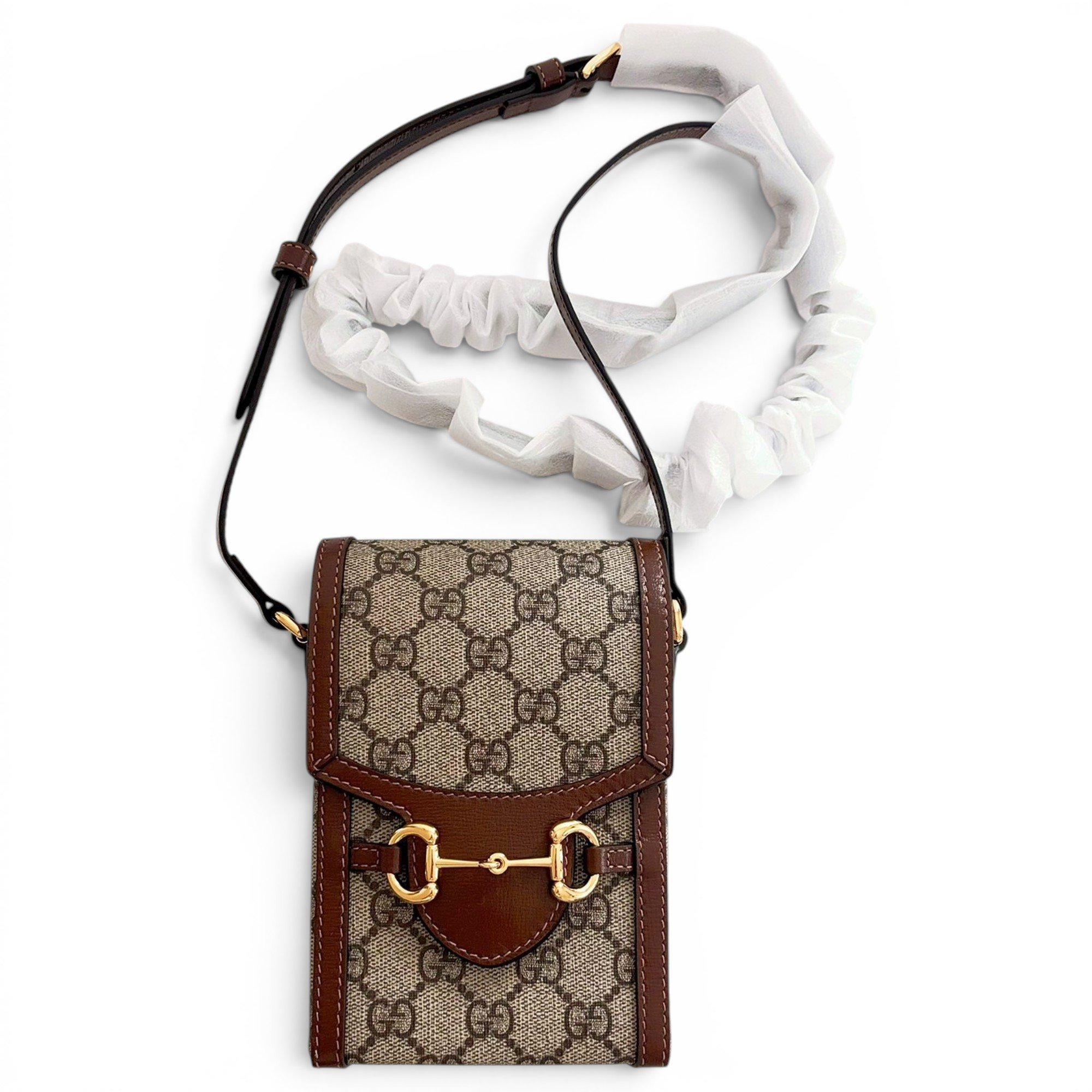 Horsebit 1955 Vertical leather crossbody bag