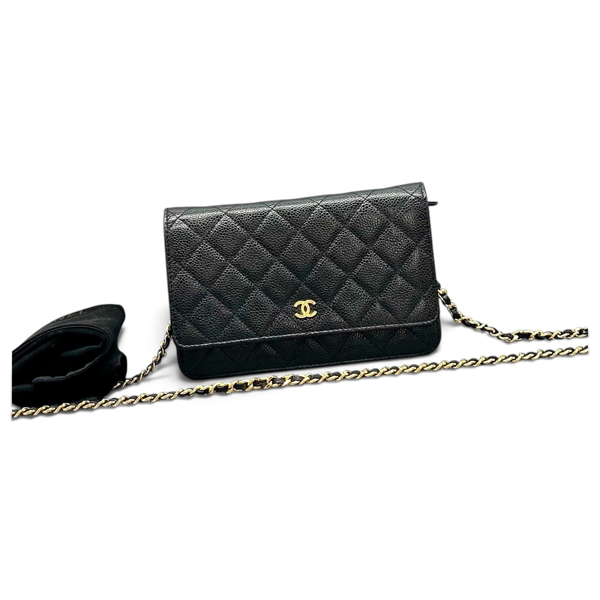 Wallet On Chain Timeless/Classique leather handbag