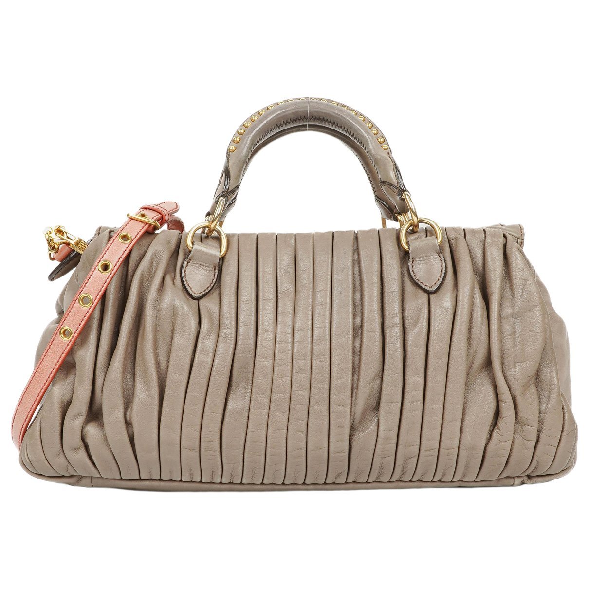 Matelassé leather handbag