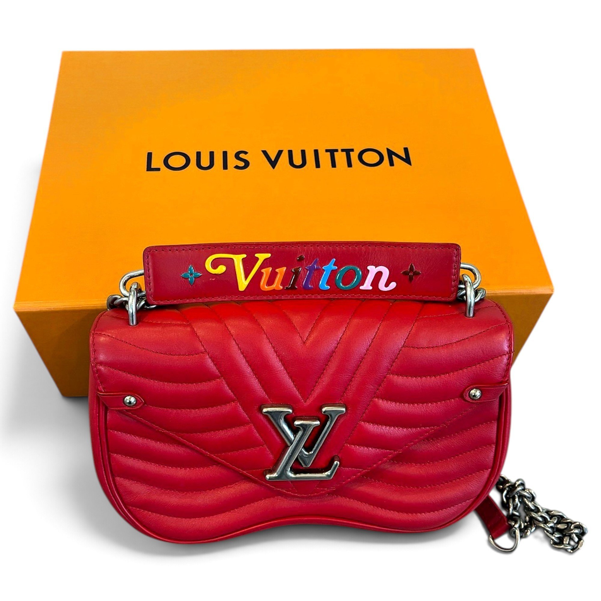 New Wave leather handbag