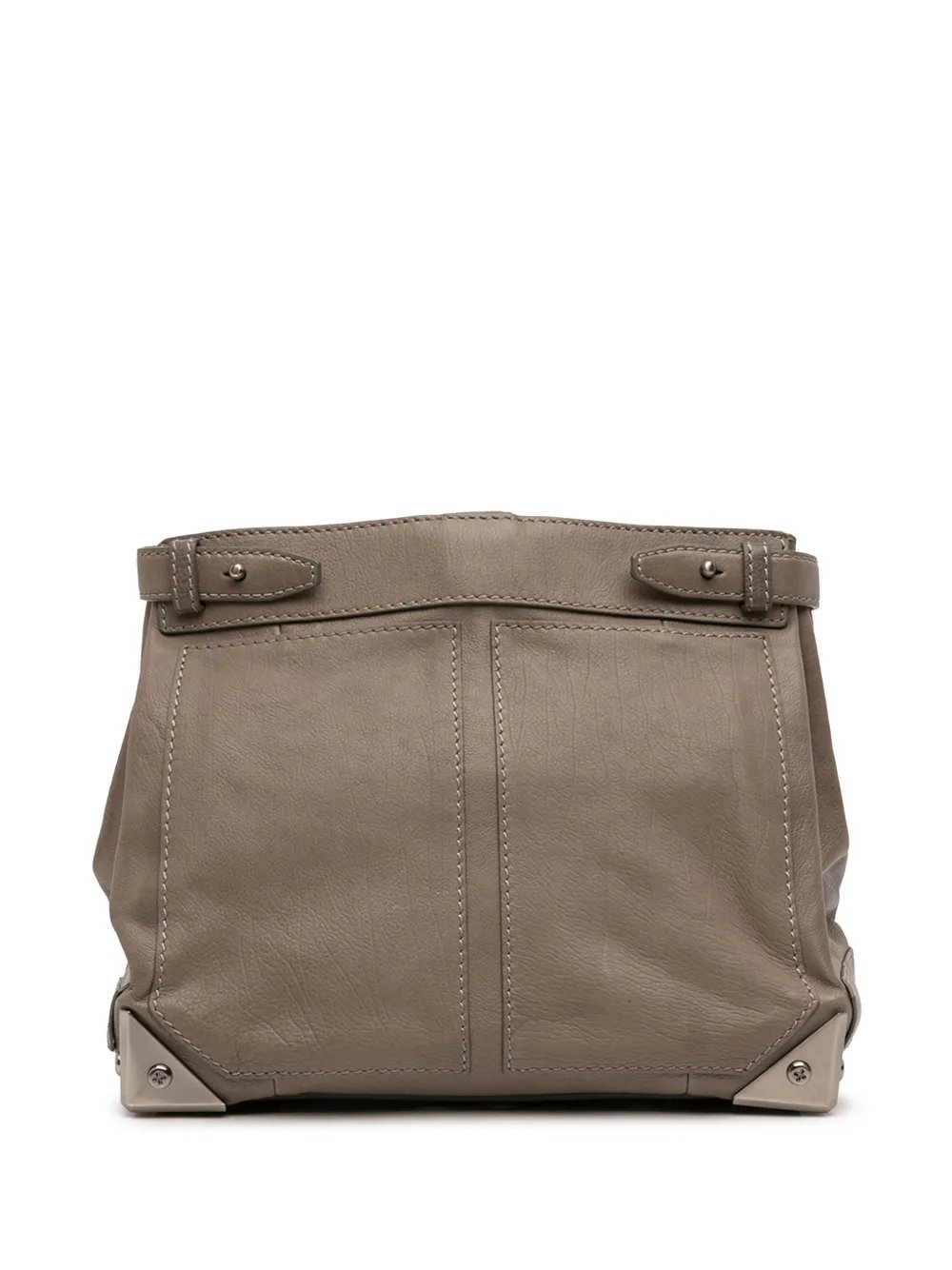2011-2012 Leather Fold Over Trunk Adele clutch bag