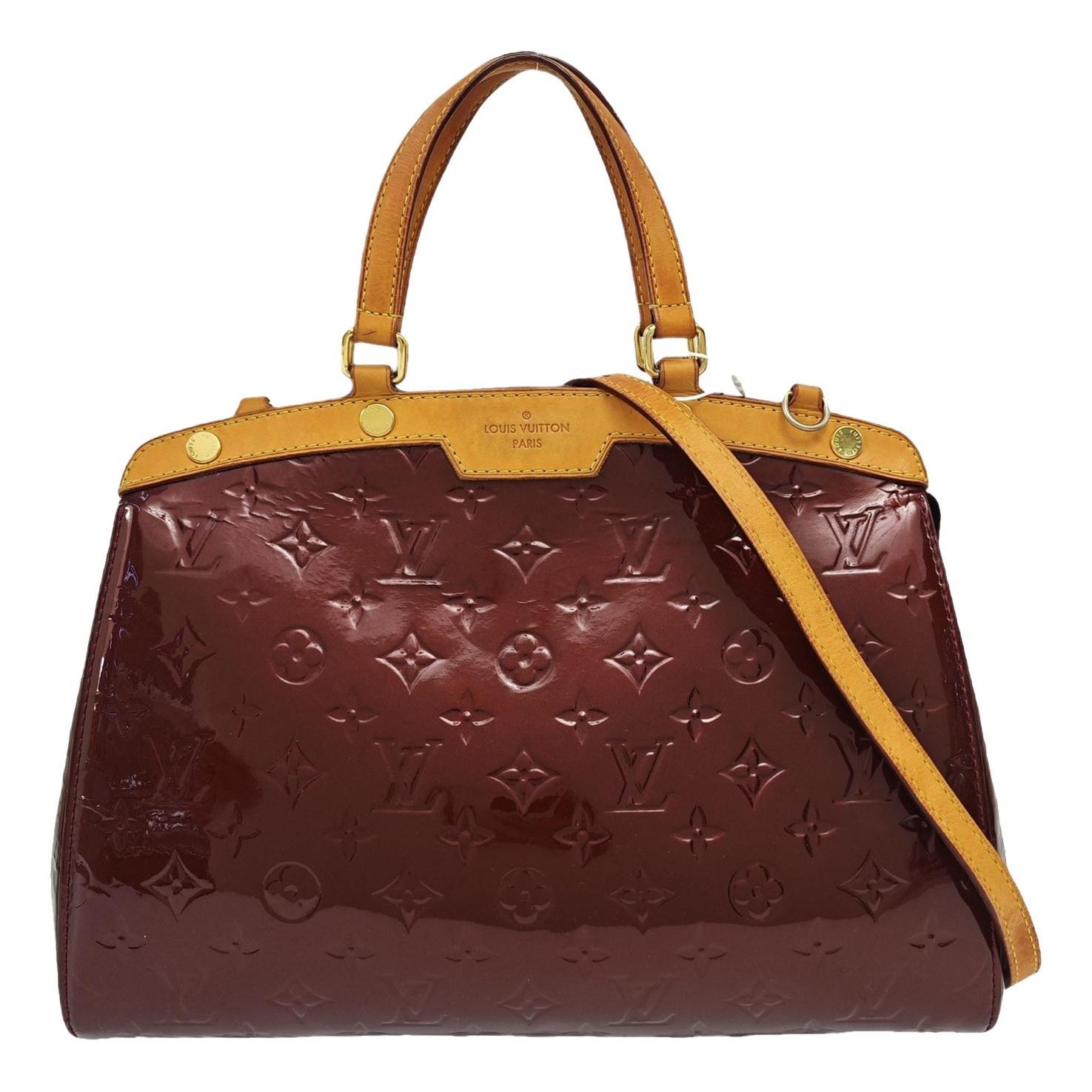 Patent leather handbag