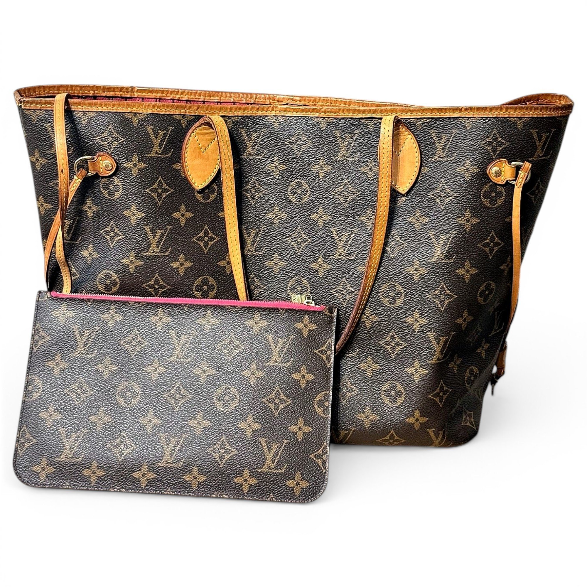 Neverfull leather tote